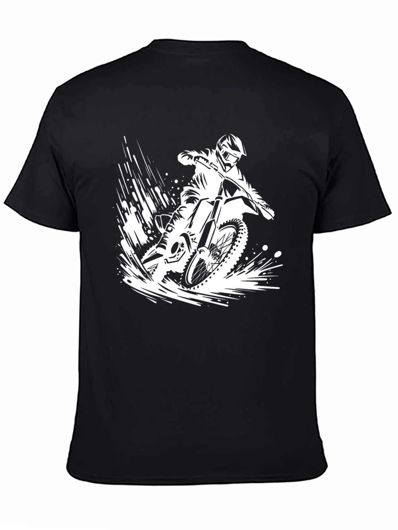 Black Motorcycle Graphic T-Shirt - Ride in Style view 4