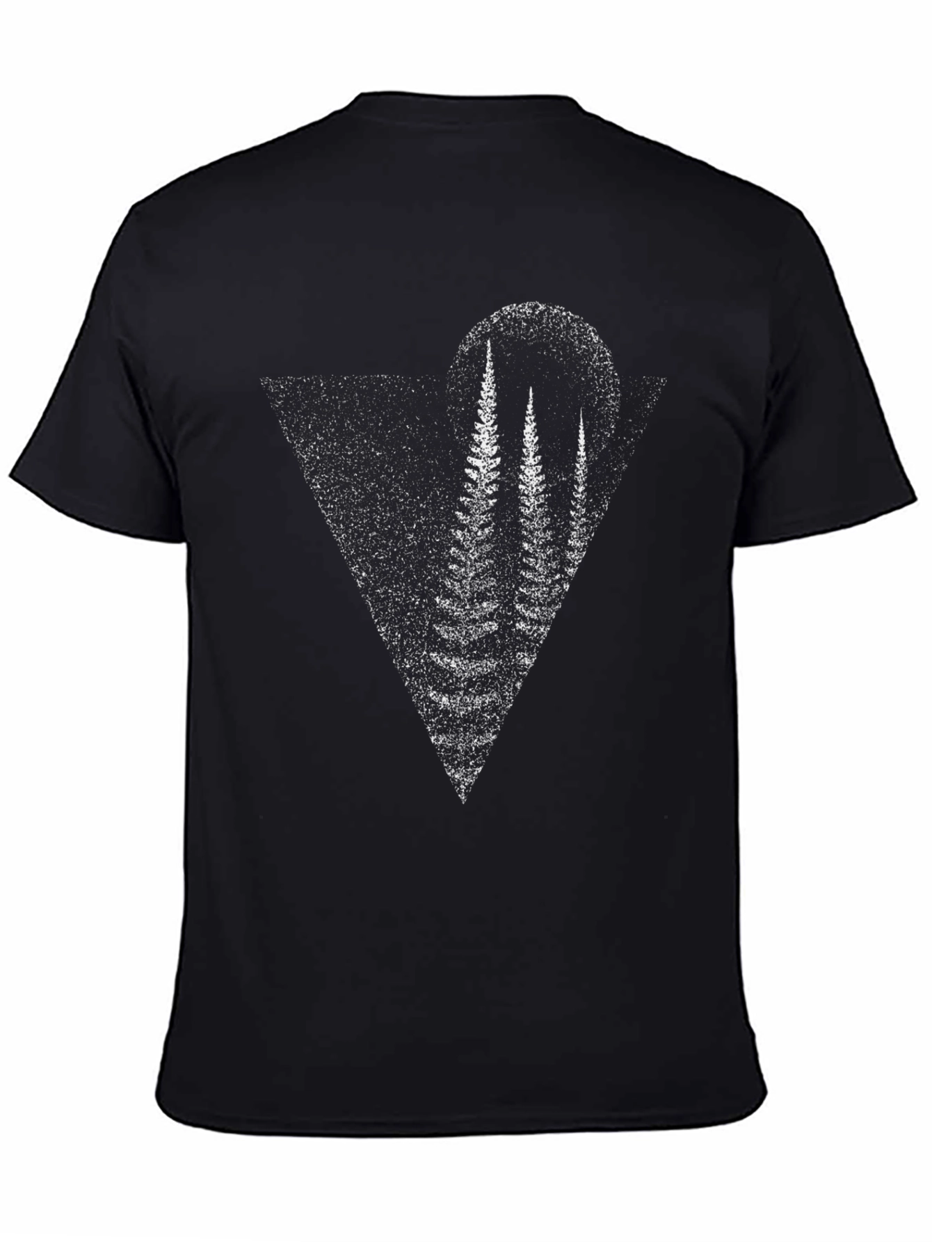 Black Nature Scene Black Graphic Tee view 4
