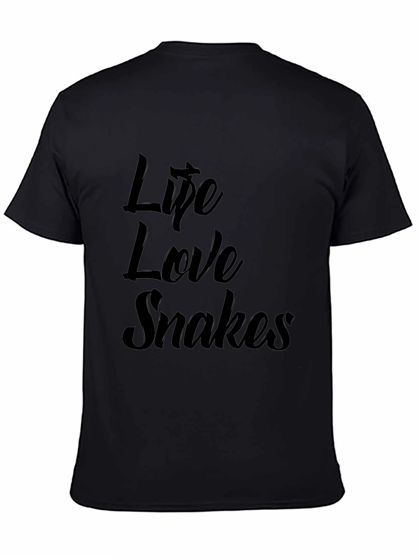 Black Life Love Snakes Graphic Tee - Soft Cotton Blend view 4
