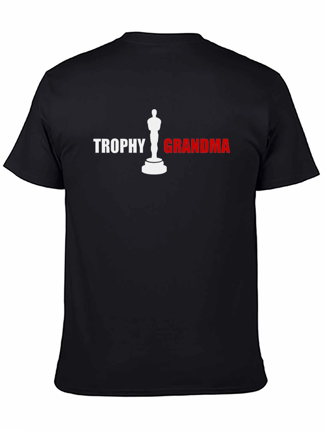 Black Trophy Grandma Graphic T-Shirt - Black Novelty Tee view 4