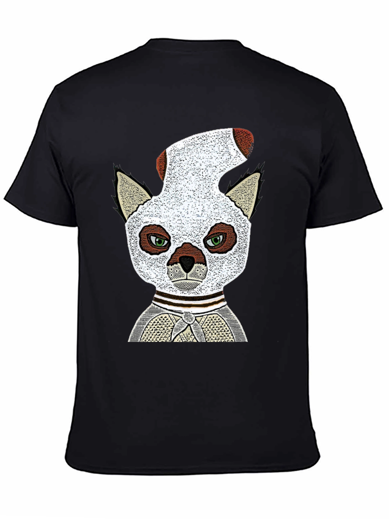Black Lemur Sock-Head Graphic Tee - Unique, Comfy view 4