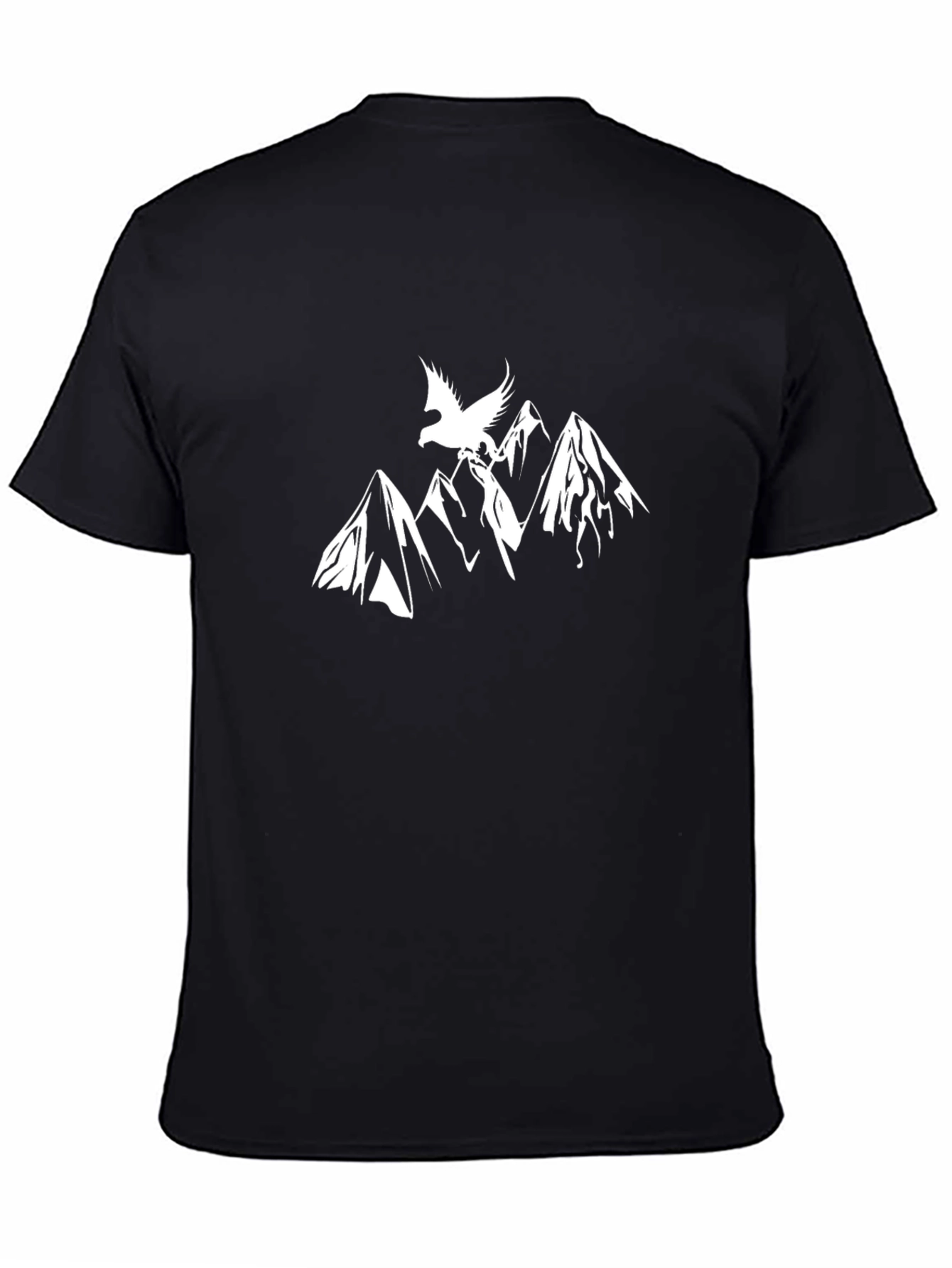 Black Men's Black Eagle Mountain Graphic Tee view 4