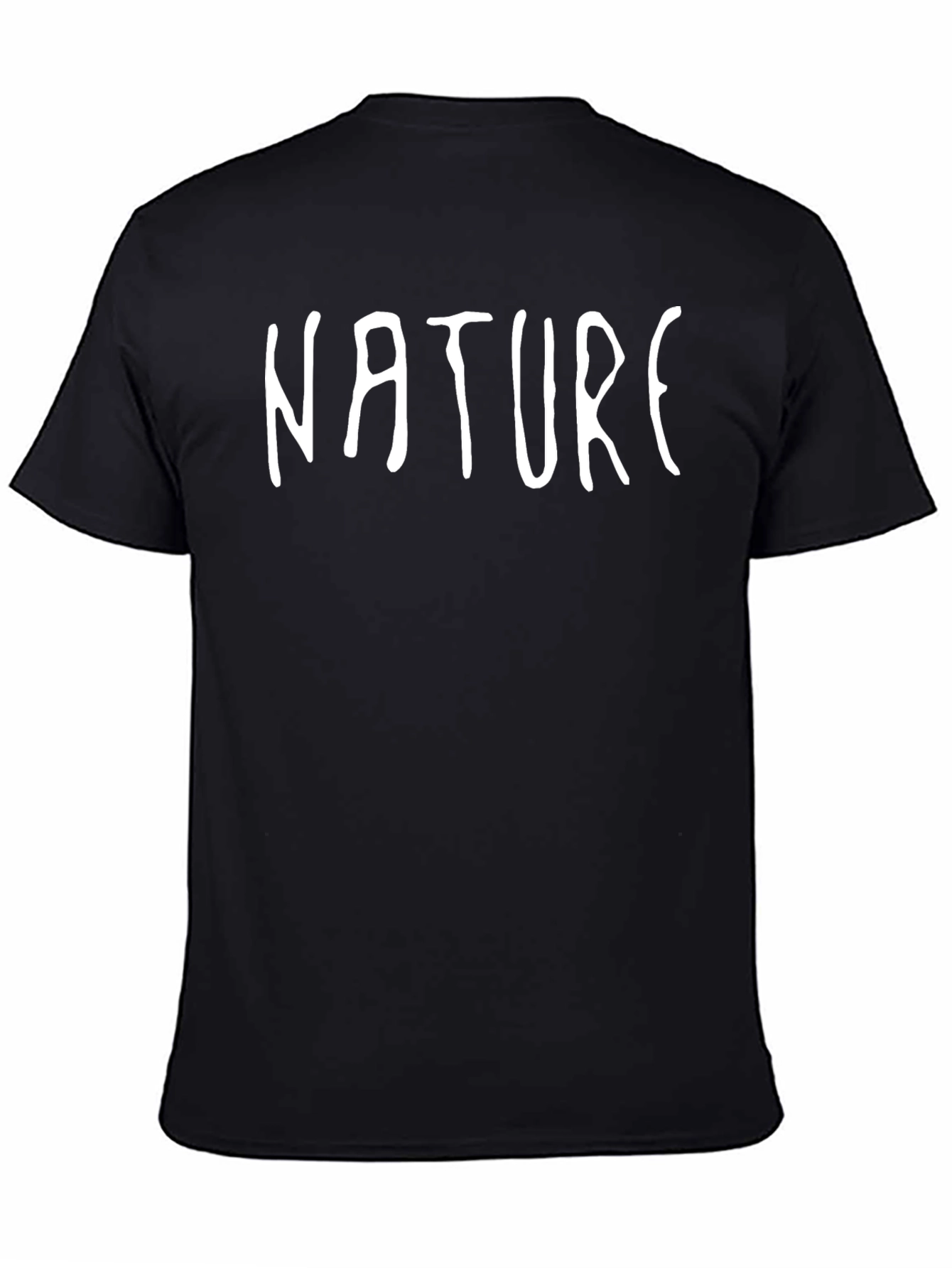 Black Nature Graphic Print T-Shirt - Relaxed Fit view 4