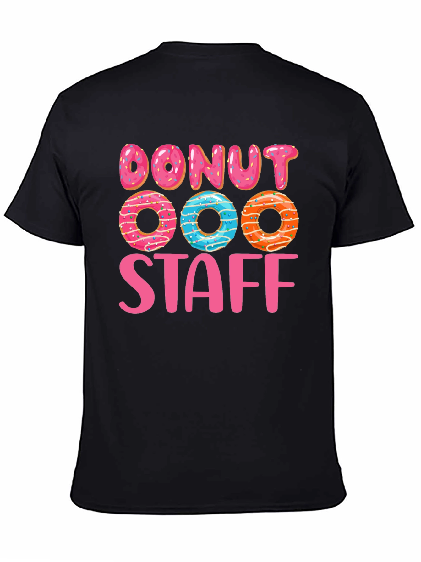 Black Donut Staff Graphic T-Shirt view 4