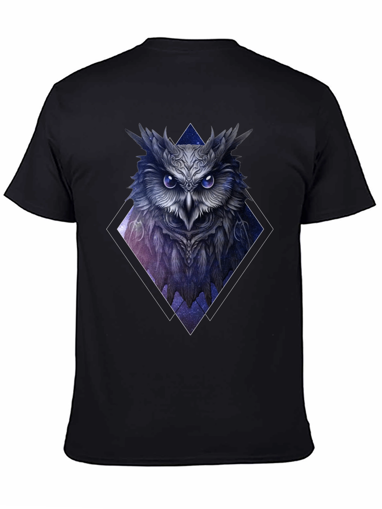 Black Mystic Owl Graphic Tee - Dark Academia Style view 4