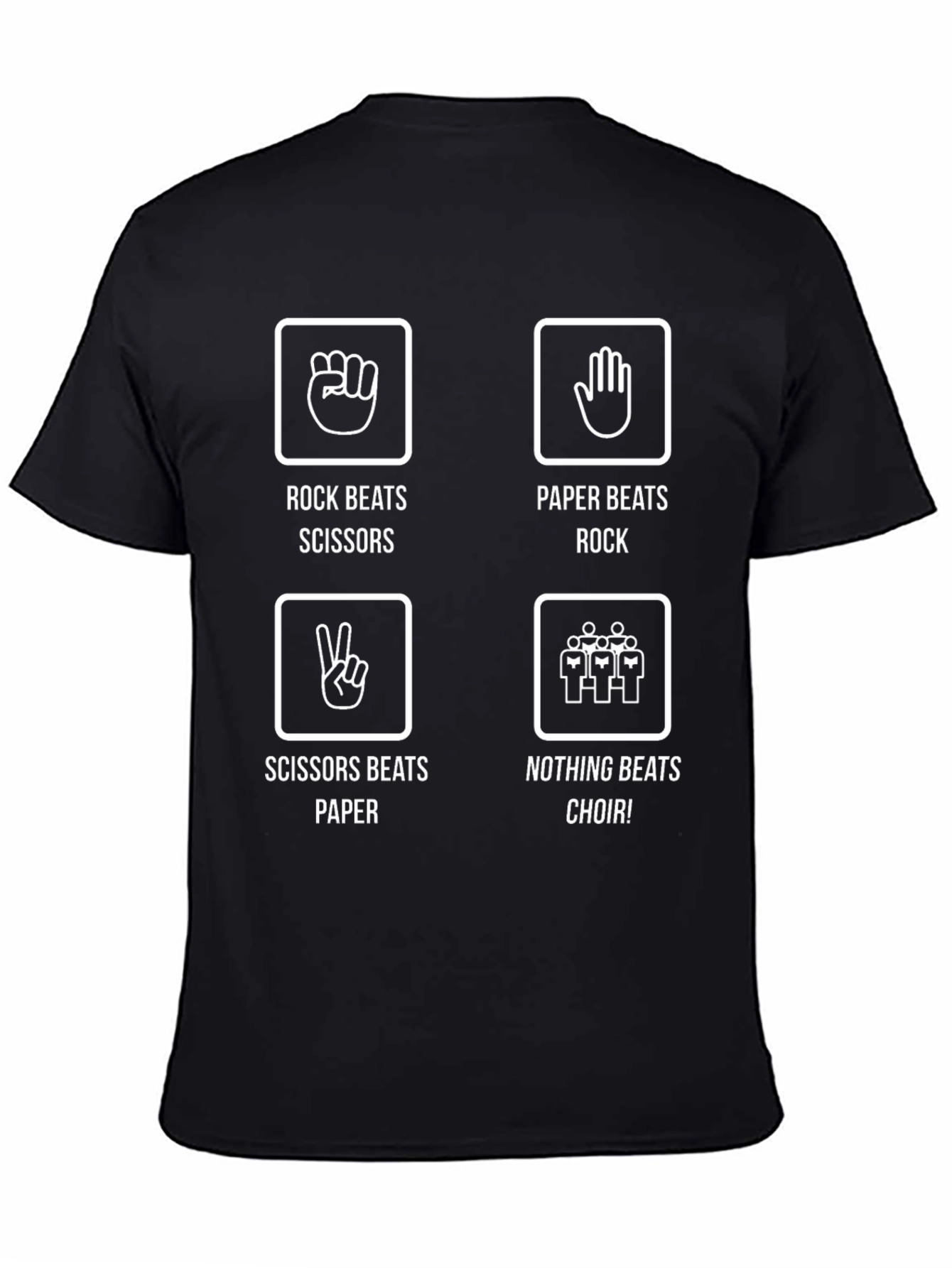 Rock Paper Scissors Choir T-Shirt - 4