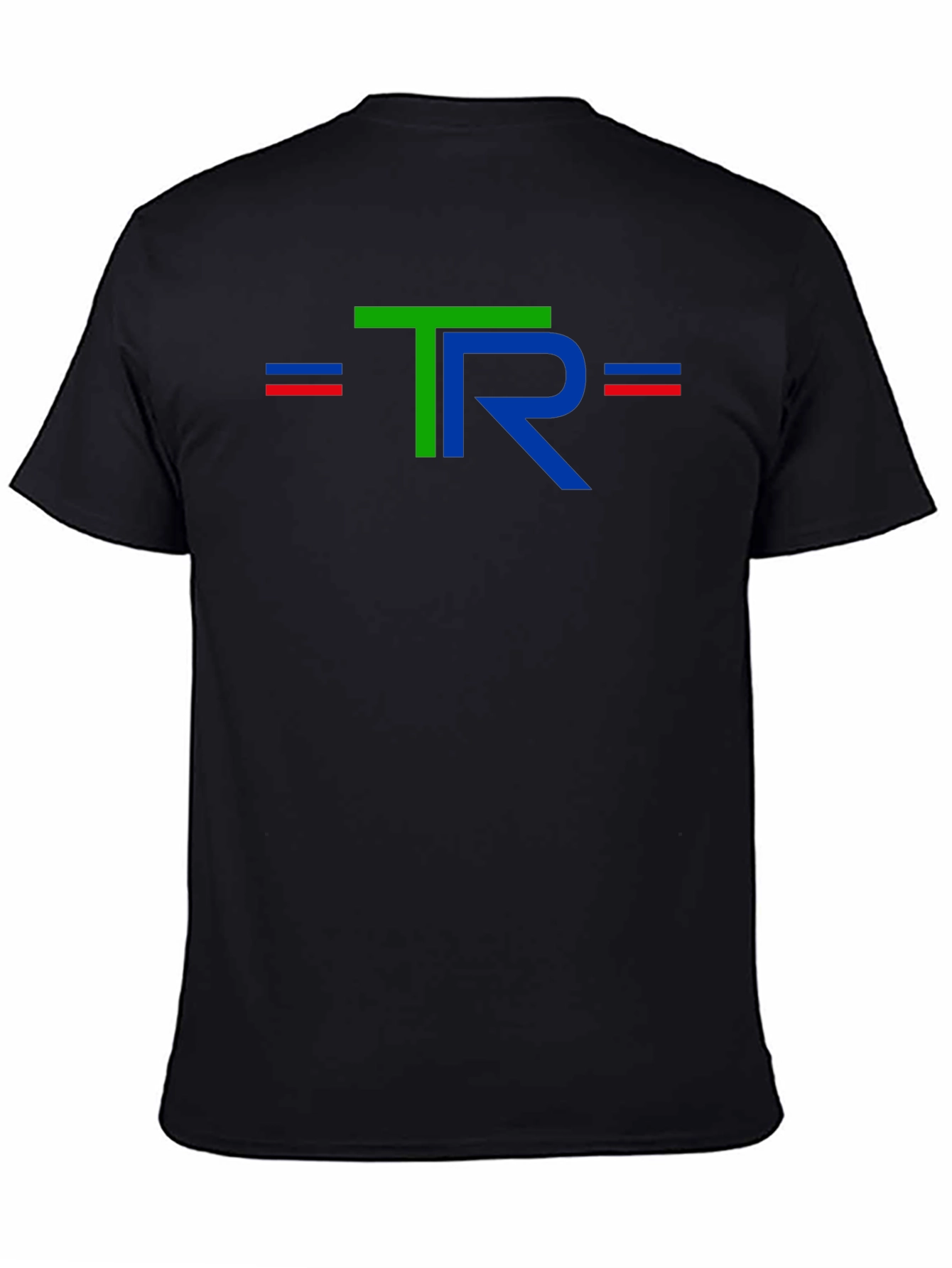 Black Stylish Black T-Shirt with TR Graphic Design view 4