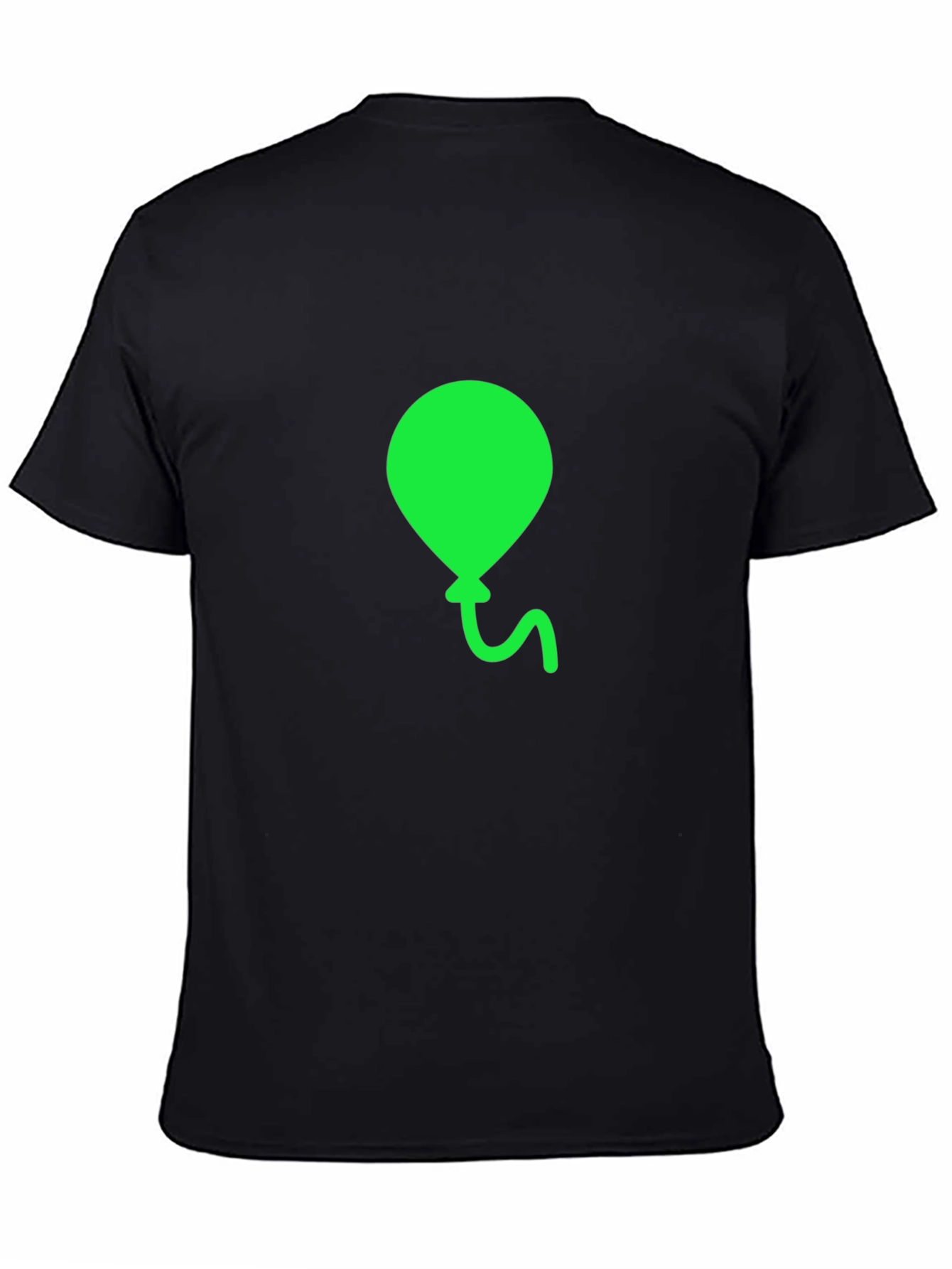 Black Green Balloon Graphic Tee - Casual Comfort view 4