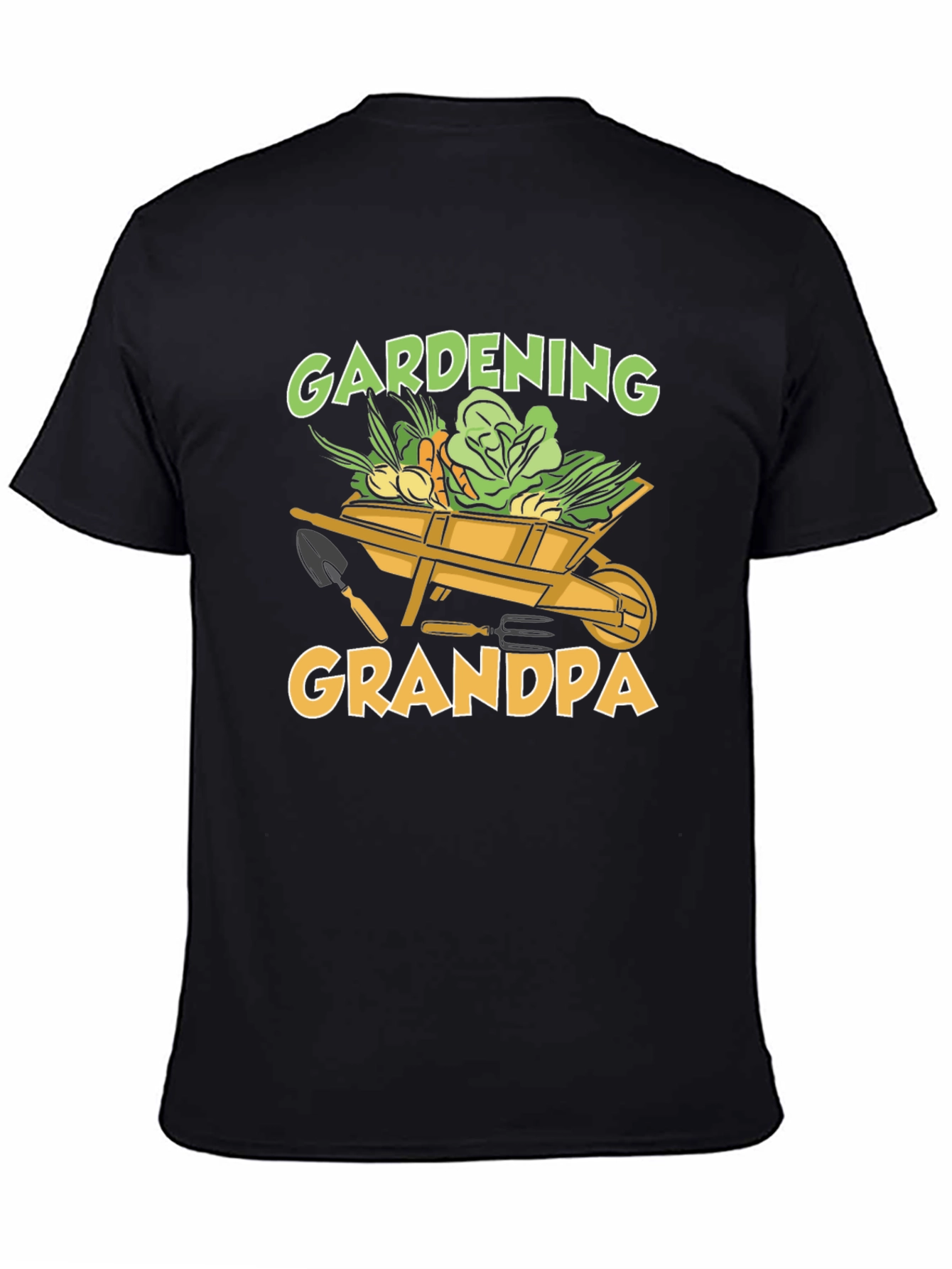 Black Gardening Grandpa T-Shirt - Gardener Gift view 4