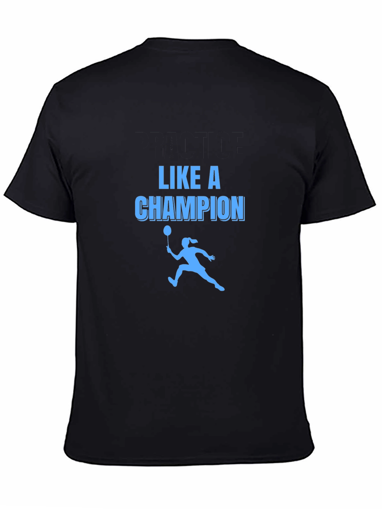 Black Champion Badminton T-Shirt view 4