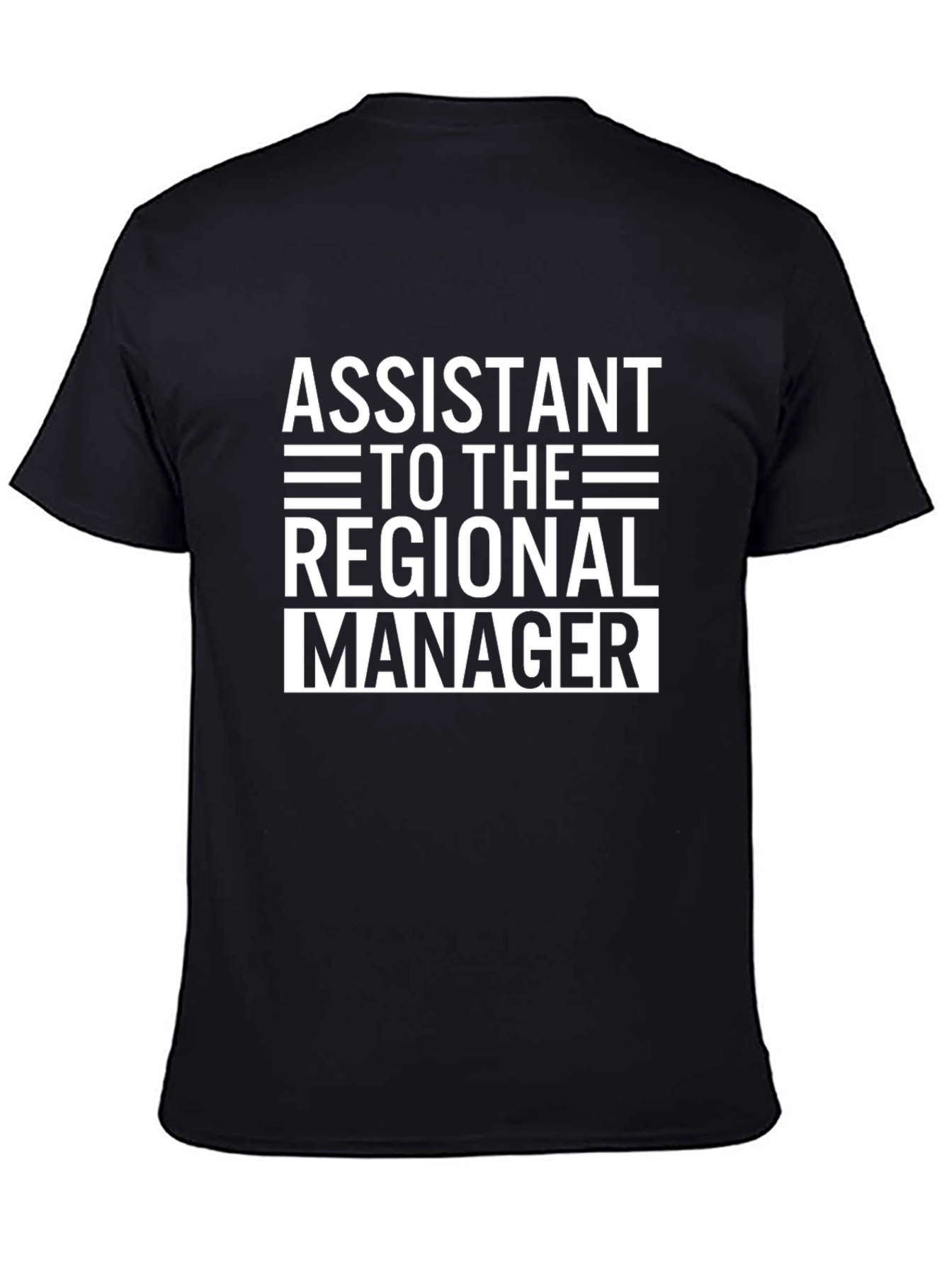 Black Assistant To The Regional Manager T-Shirt view 4