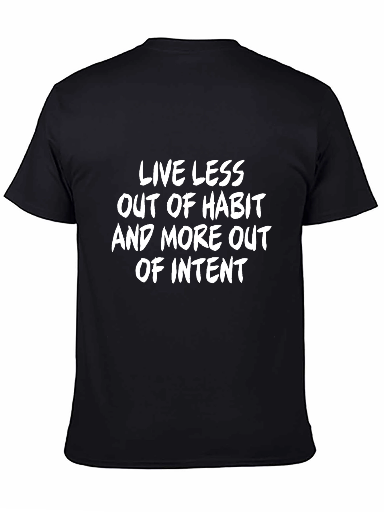 Black Intent T-Shirt - Live with Purpose view 4