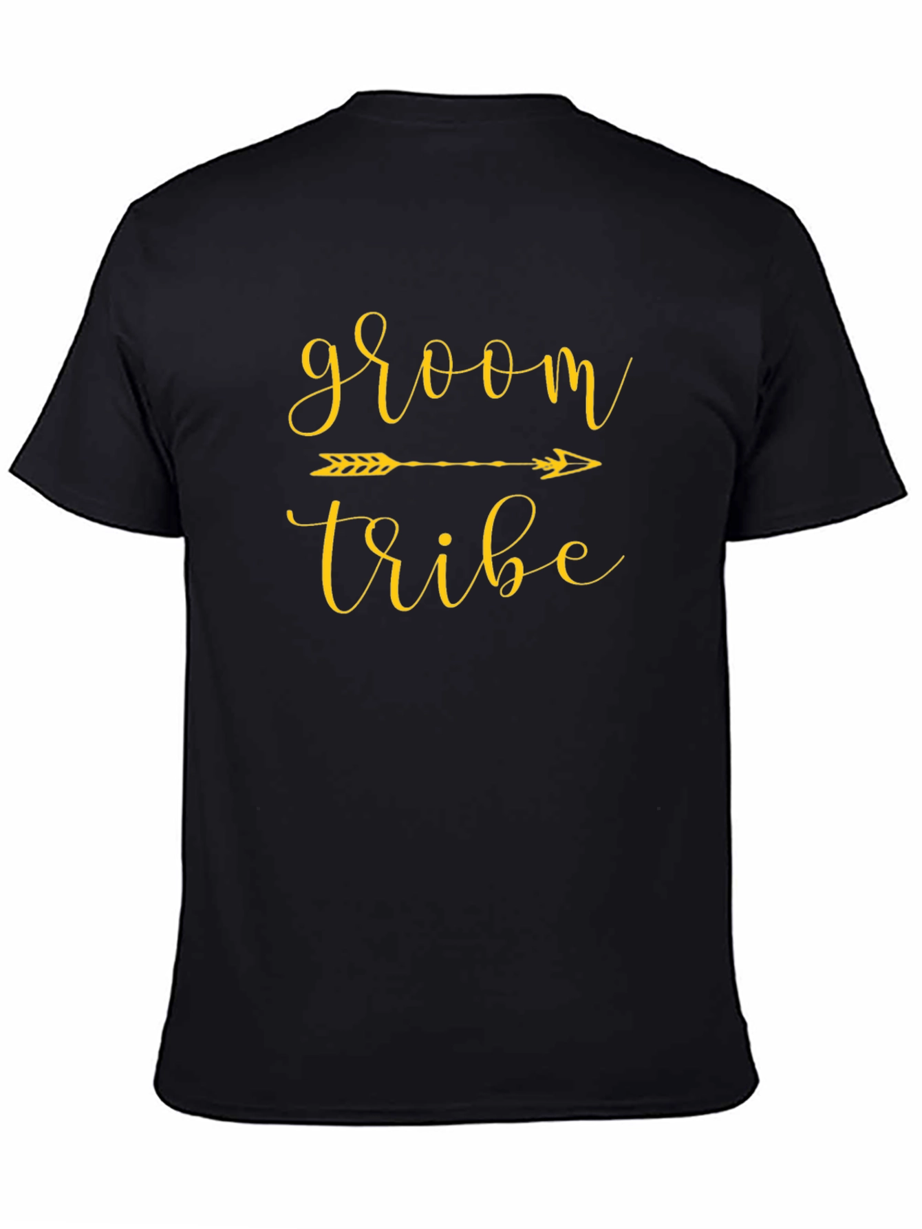 Black Groom Tribe Black Crew Neck T-Shirt view 4