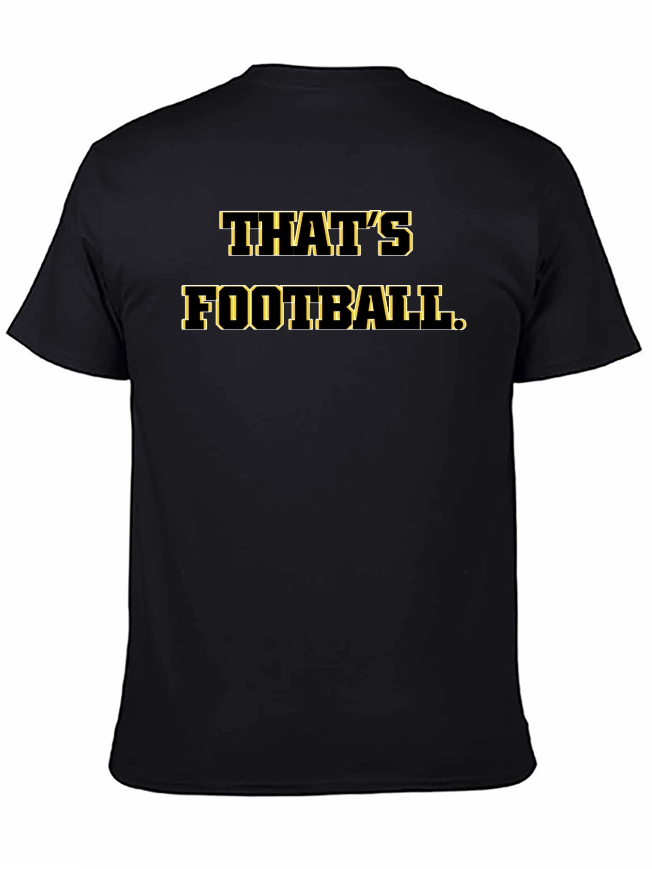 Black That's Football T-Shirt Black view 4