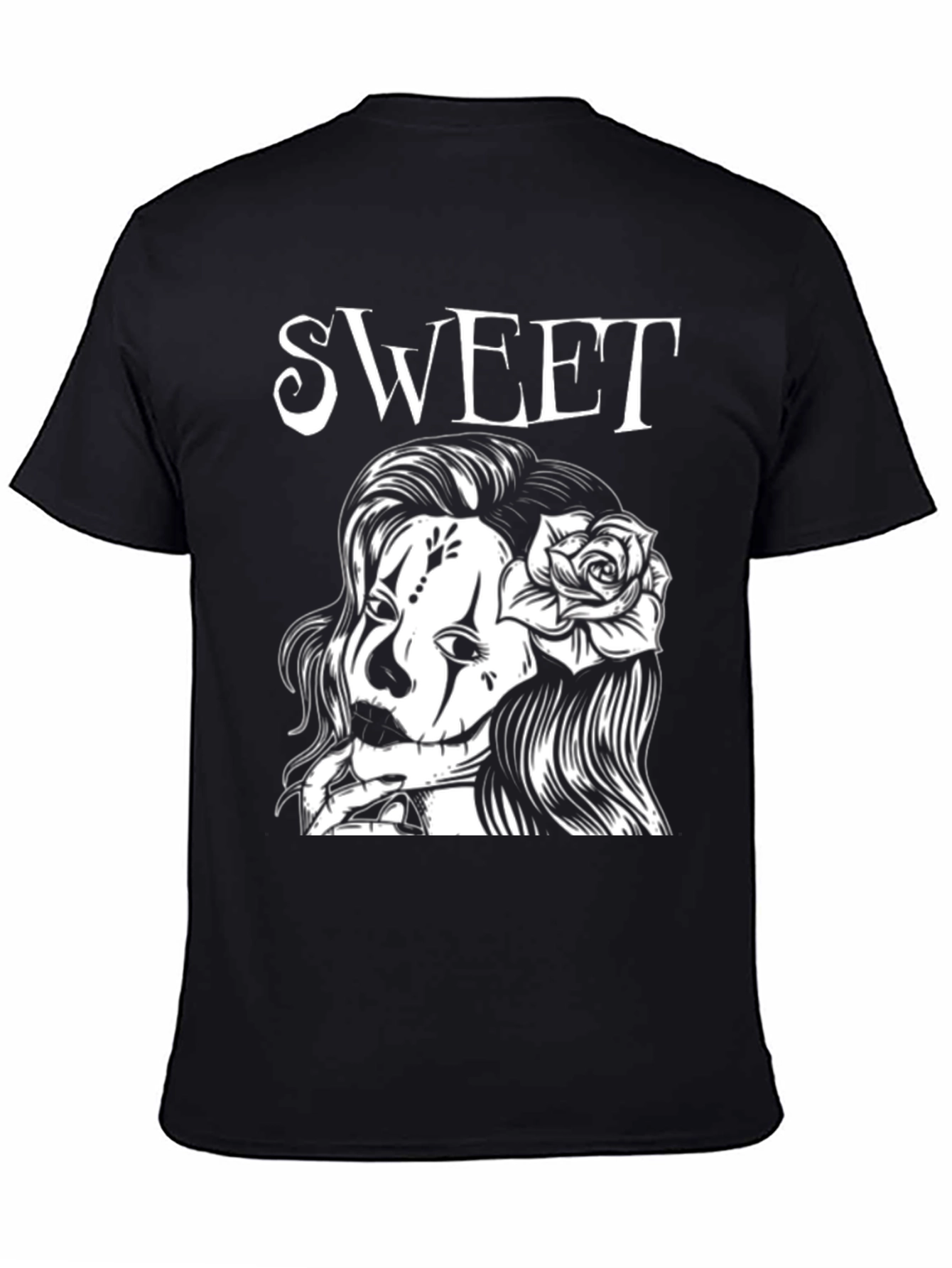 Black Sweet Sugar Skull T-Shirt view 4