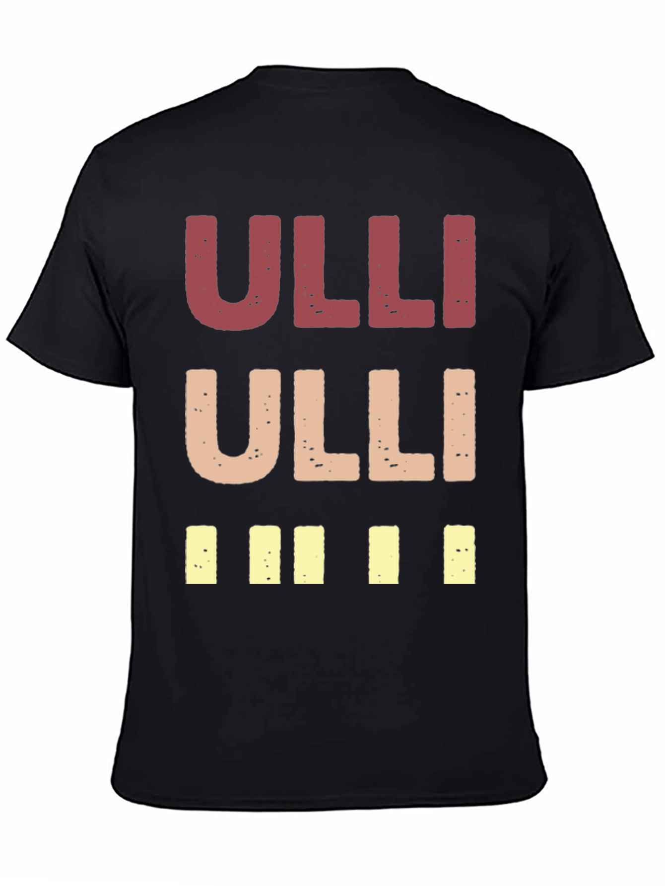 Black "Ulli" Graphic Print Crew Neck T-Shirt view 4