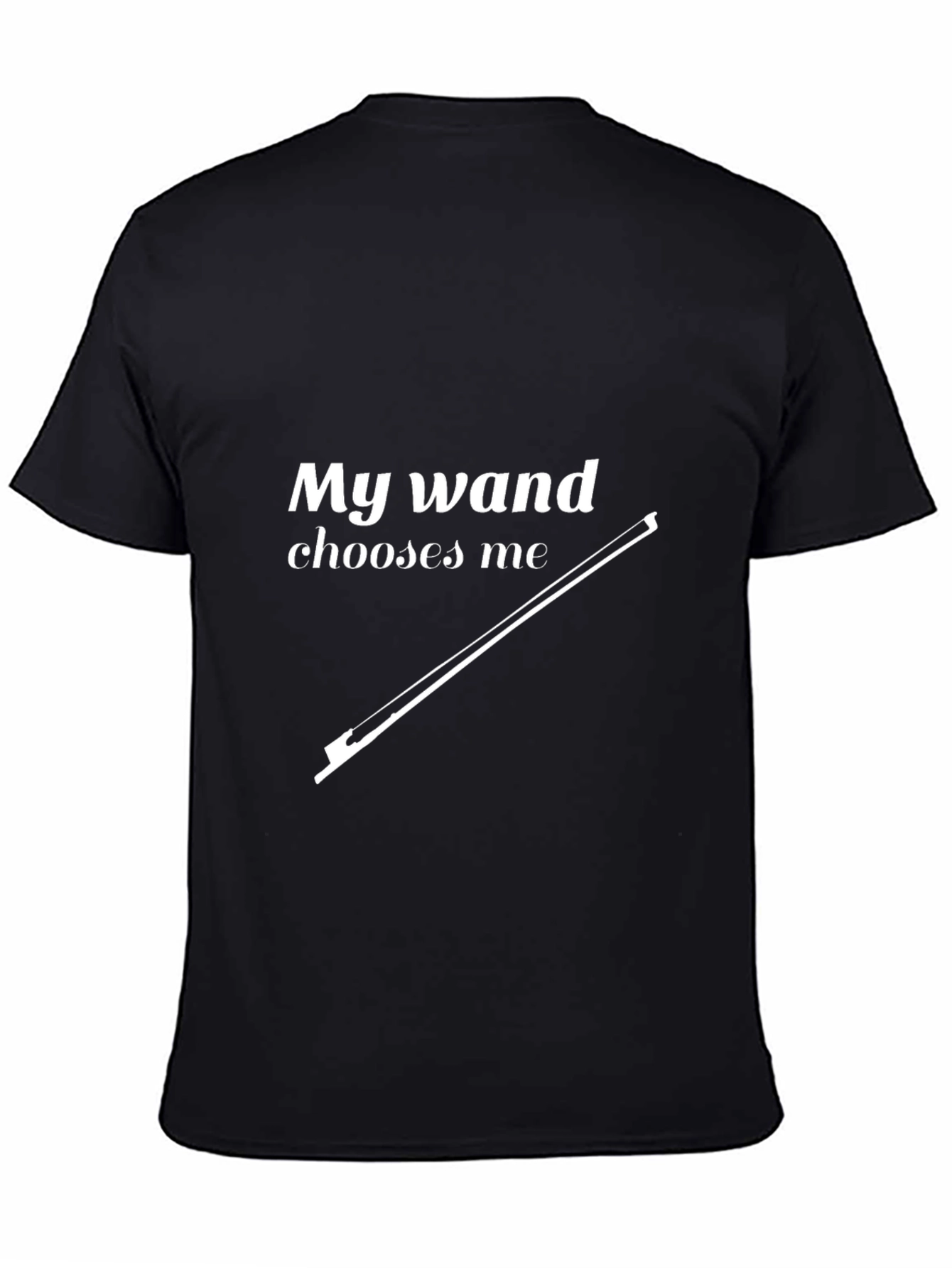 Black My Wand Chooses Me Graphic Tee view 4