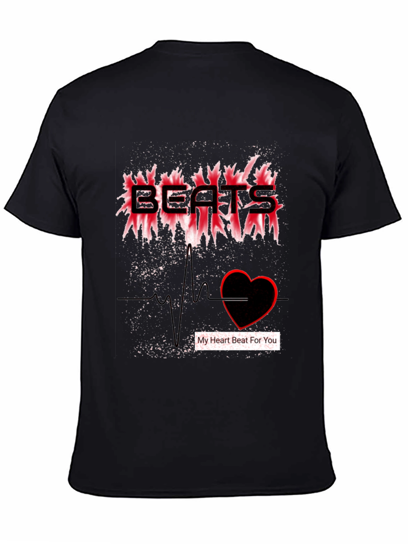 Black Beats of My Heart T-Shirt view 4