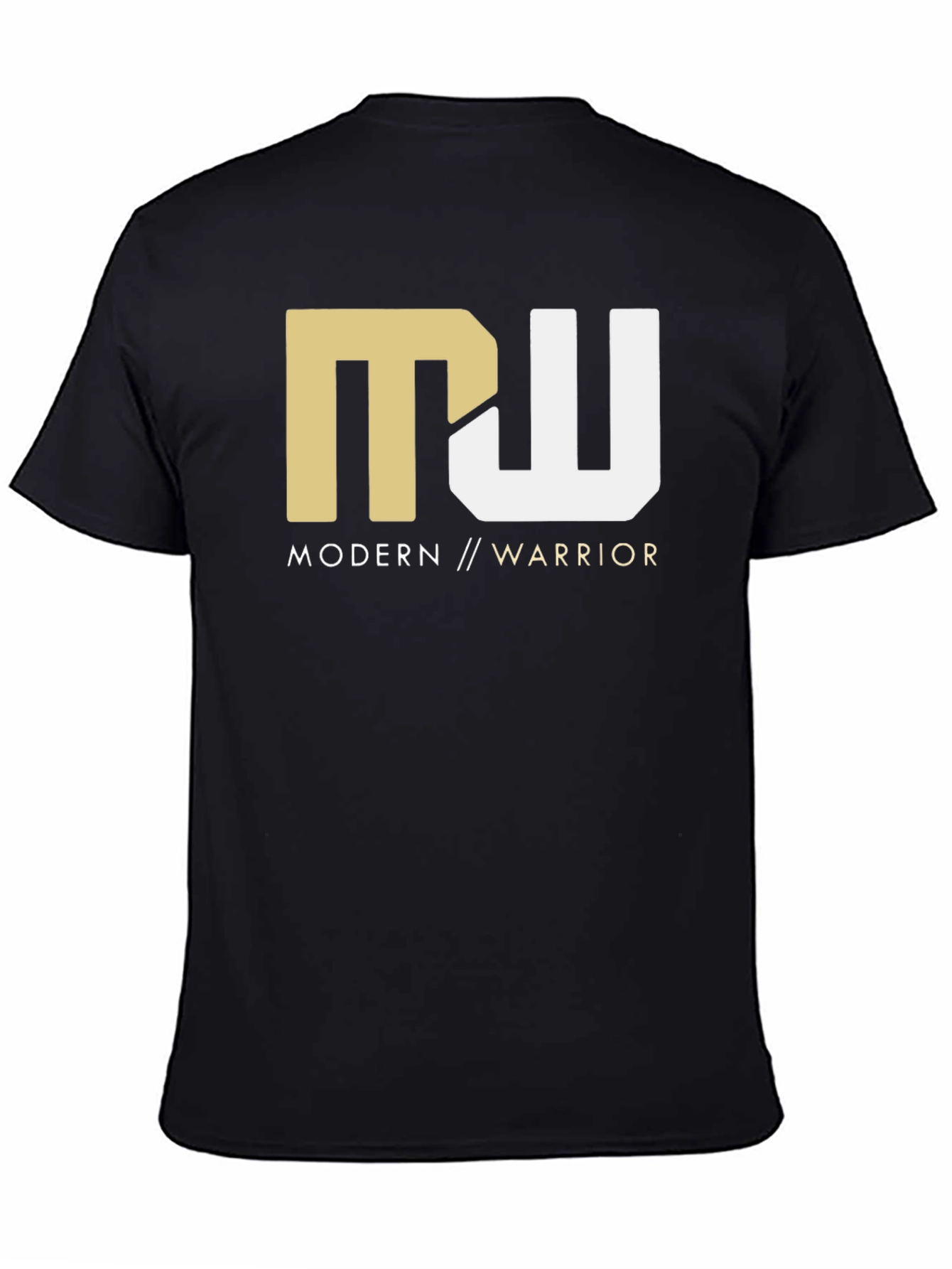 Black Modern Warrior Graphic Tee - Black view 4