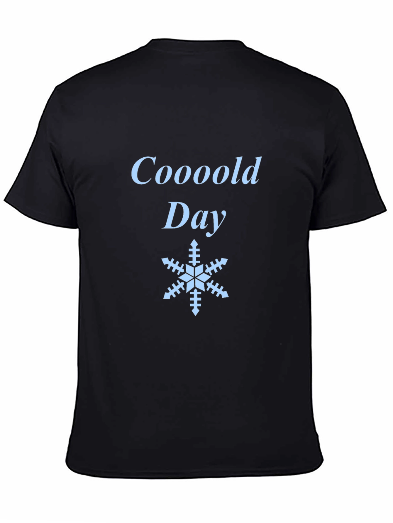 Black Coooold Day Black T-Shirt view 4