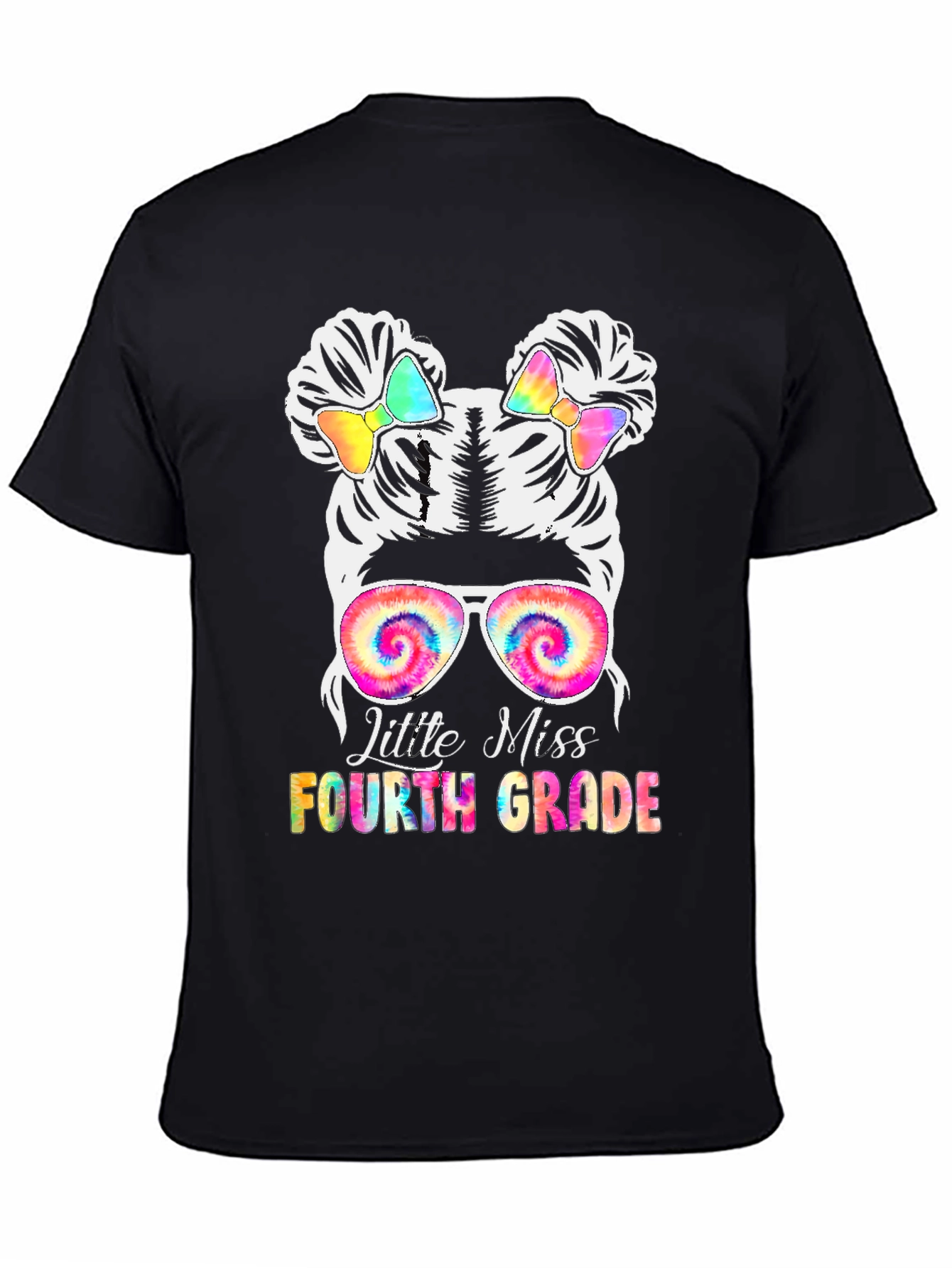 Black Cute Fourth Grade Teacher T-Shirt view 4