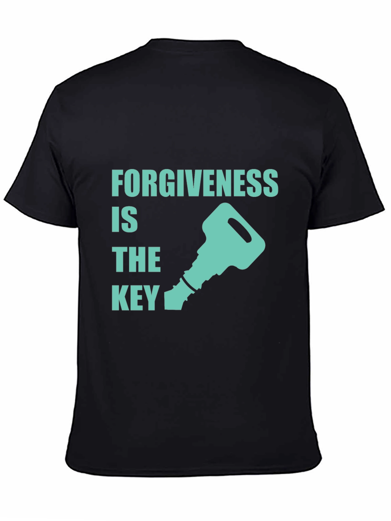 Black Forgiveness is the Key Graphic T-Shirt view 4