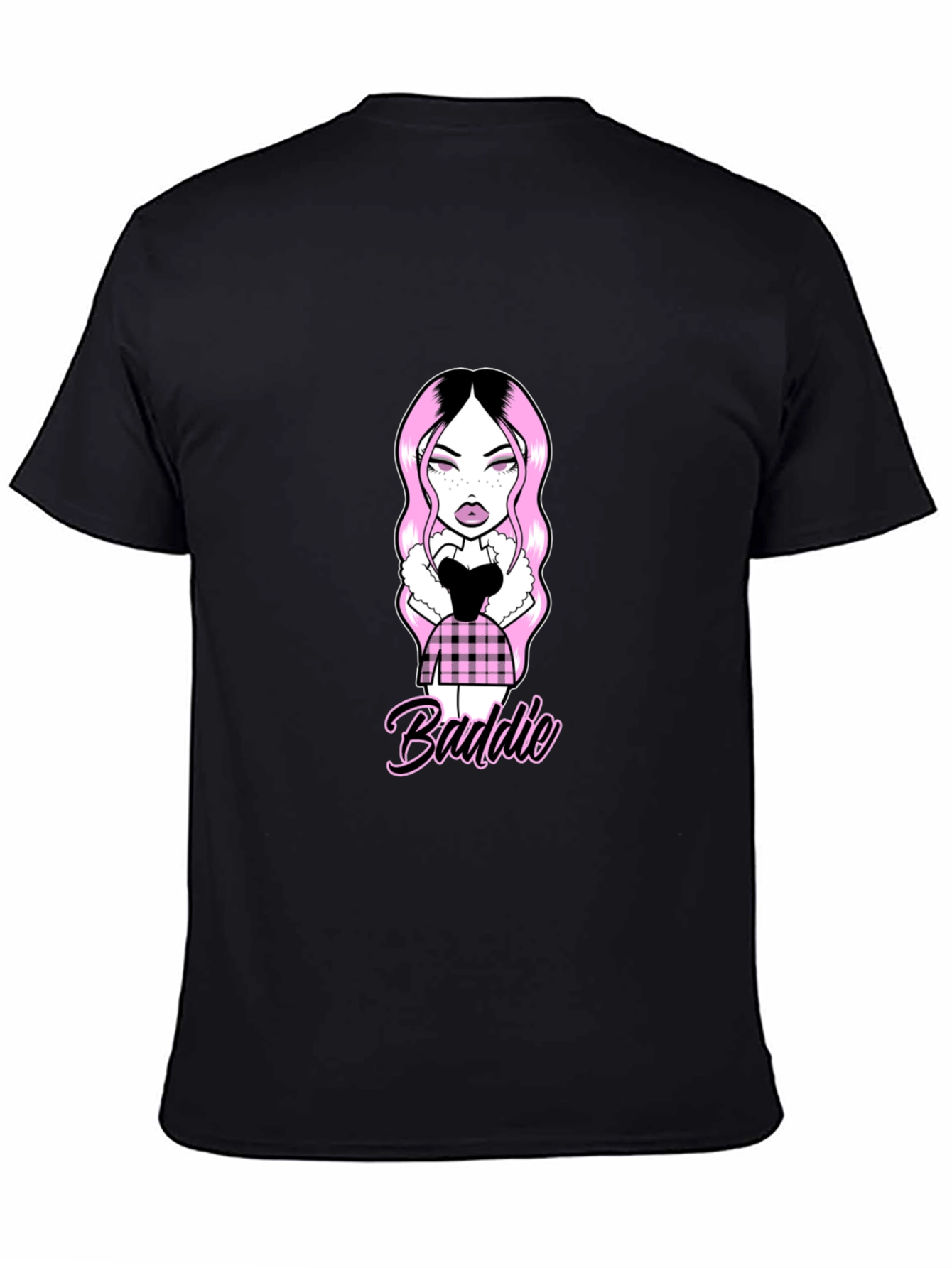 Black Baddie Girl Graphic Tee view 4
