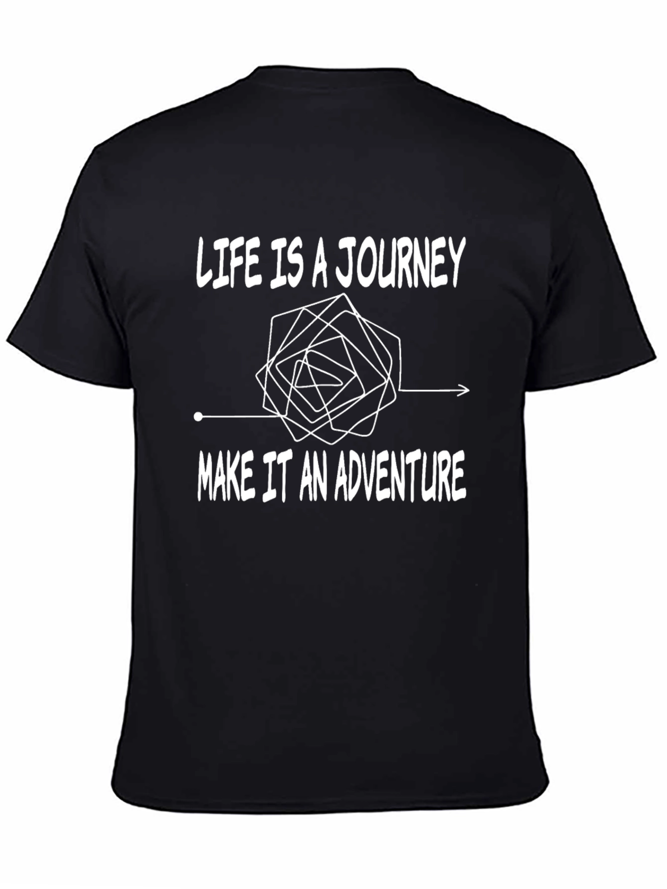 Black Life is a Journey T-Shirt view 4