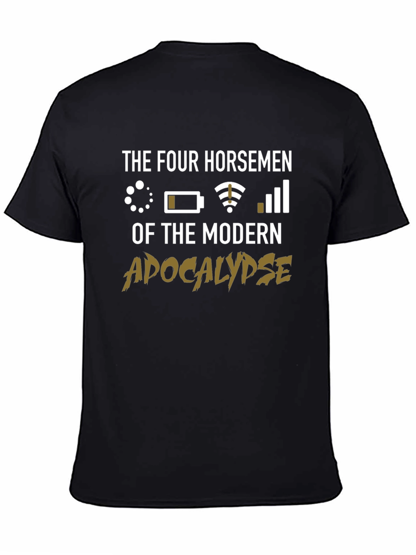 Black Modern Apocalypse T-Shirt view 4