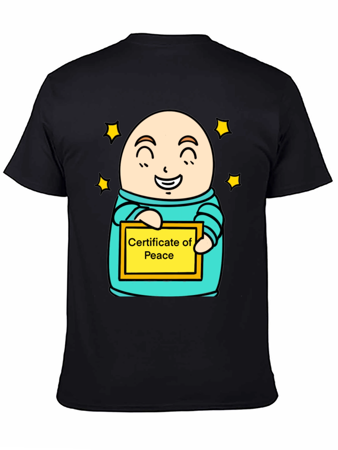 Black Certificate of Peace T-Shirt view 4