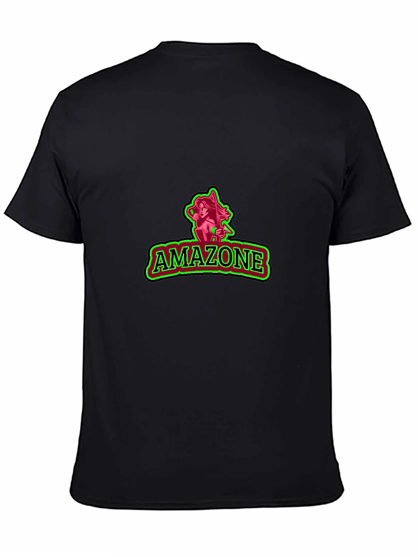 Black Amazone Graphic Black Tee view 4