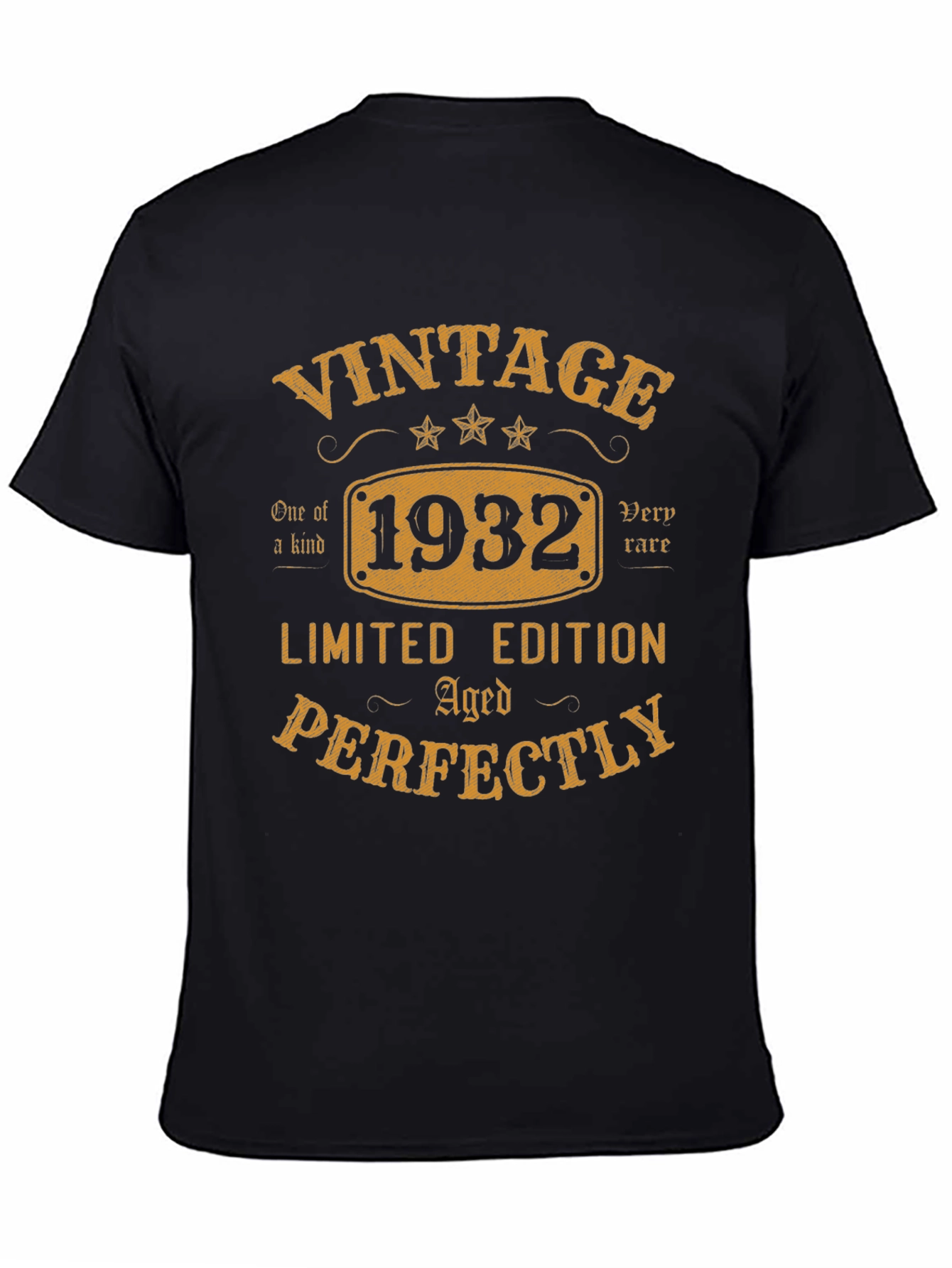 Black Vintage 1932 Limited Edition T-Shirt view 4