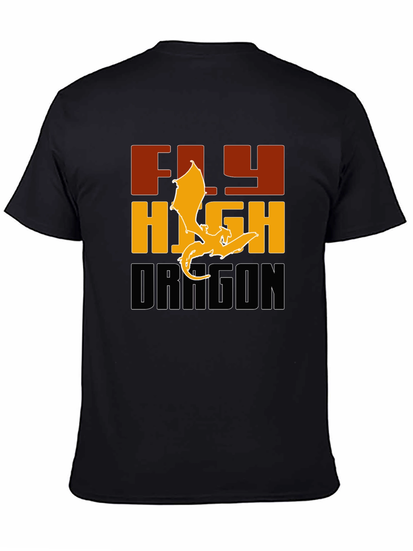Black Fly High Dragon Graphic Tee - Bold & Stylish view 4