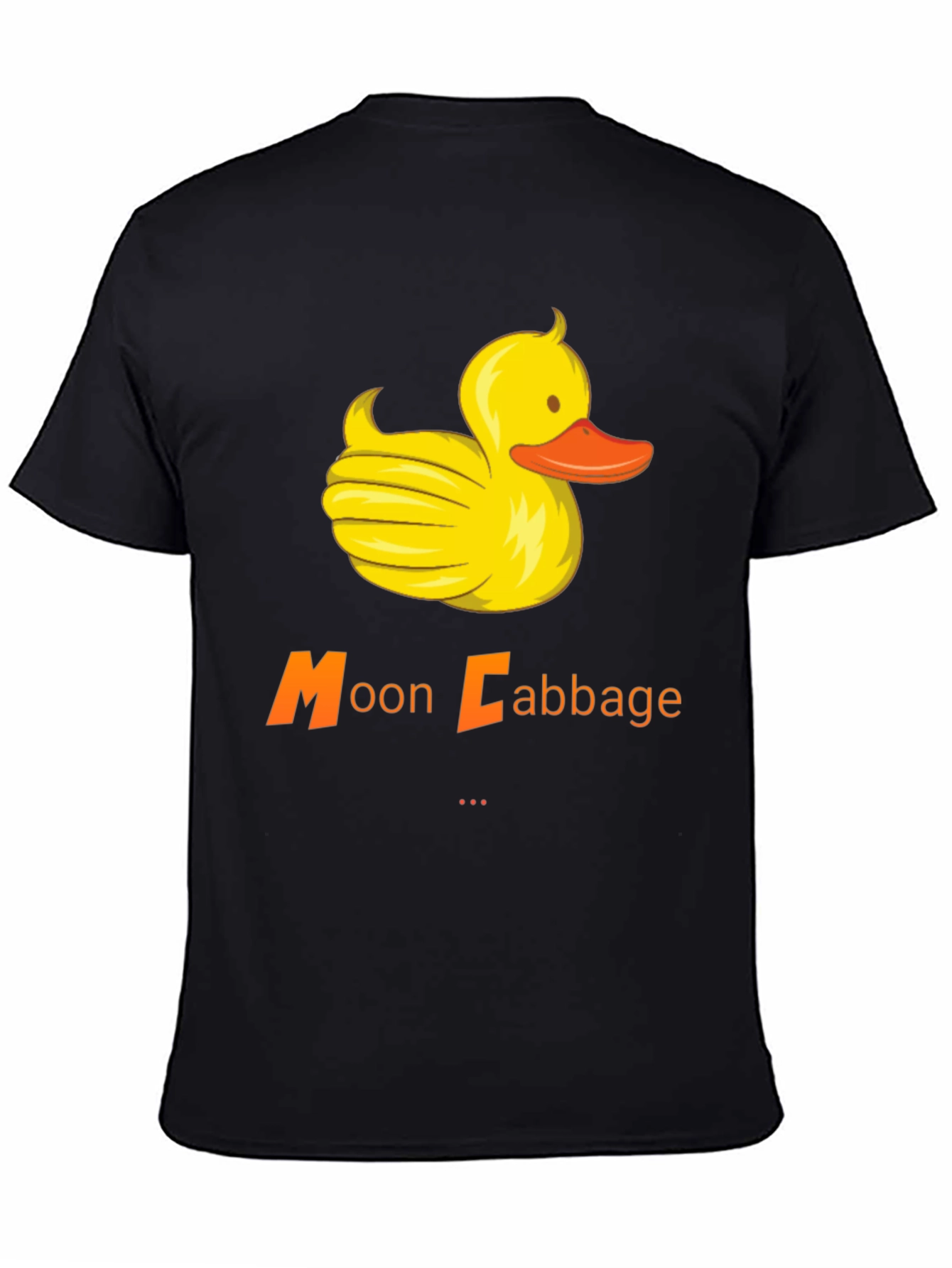 Black Moon Cabbage Duck Graphic T-Shirt - Black view 4
