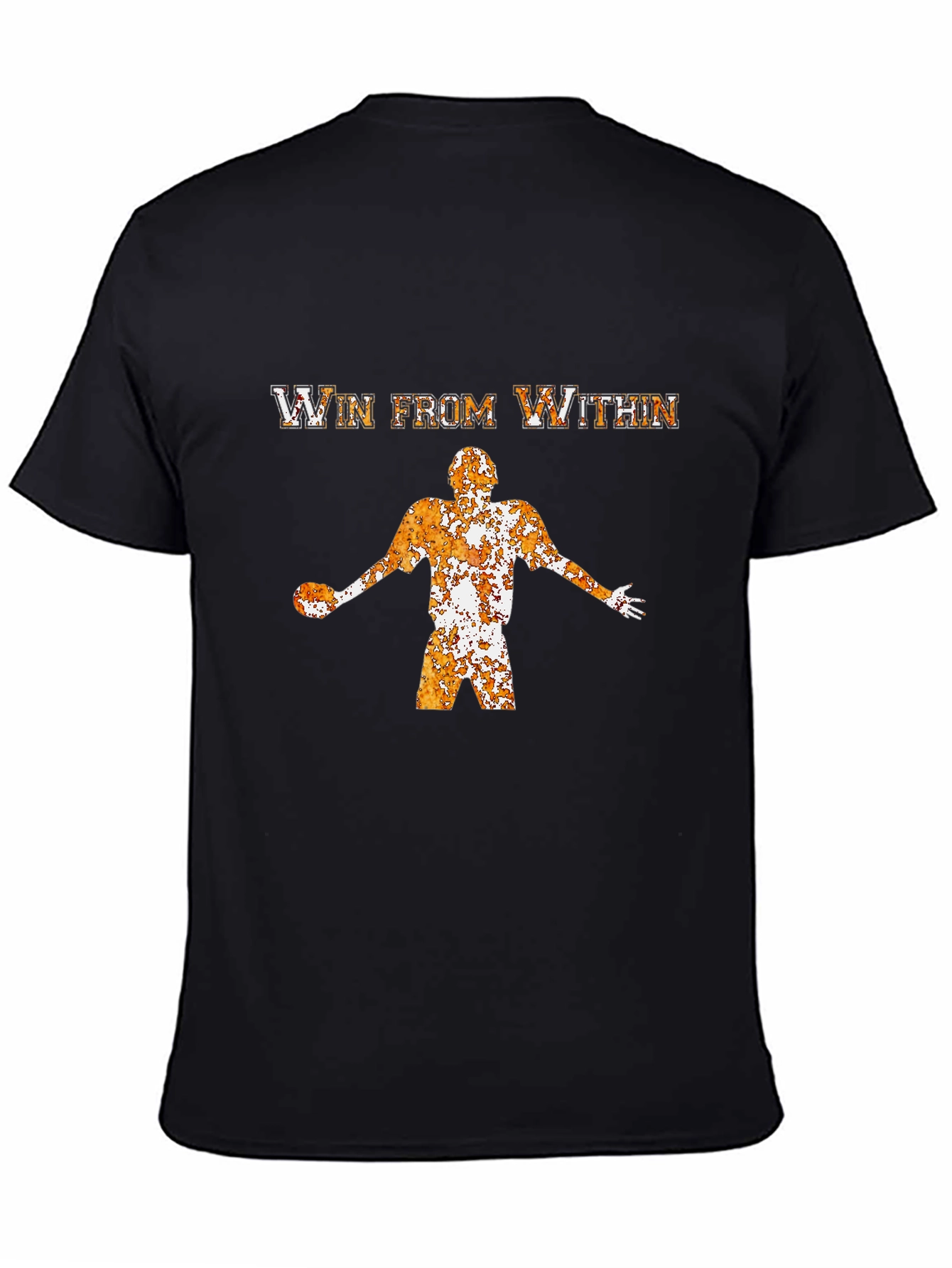 Black Win From Within Graphic T-Shirt - Black Cotton Tee view 4