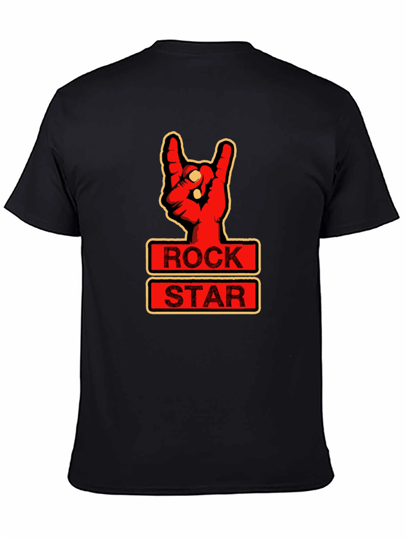 Black Rock Star Graphic Tee - Music Lover Shirt view 4