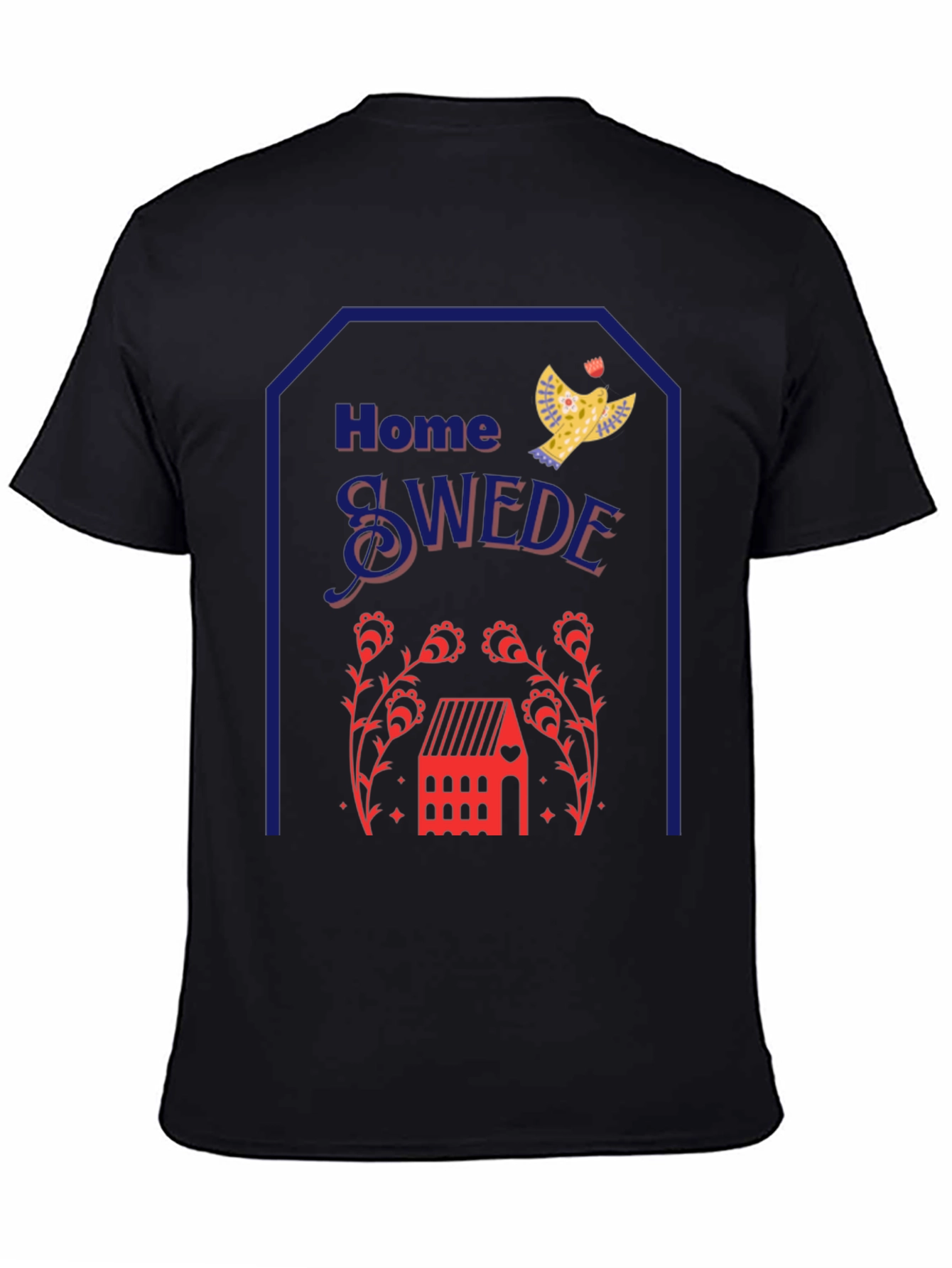Black Home Swede Graphic T-Shirt view 4
