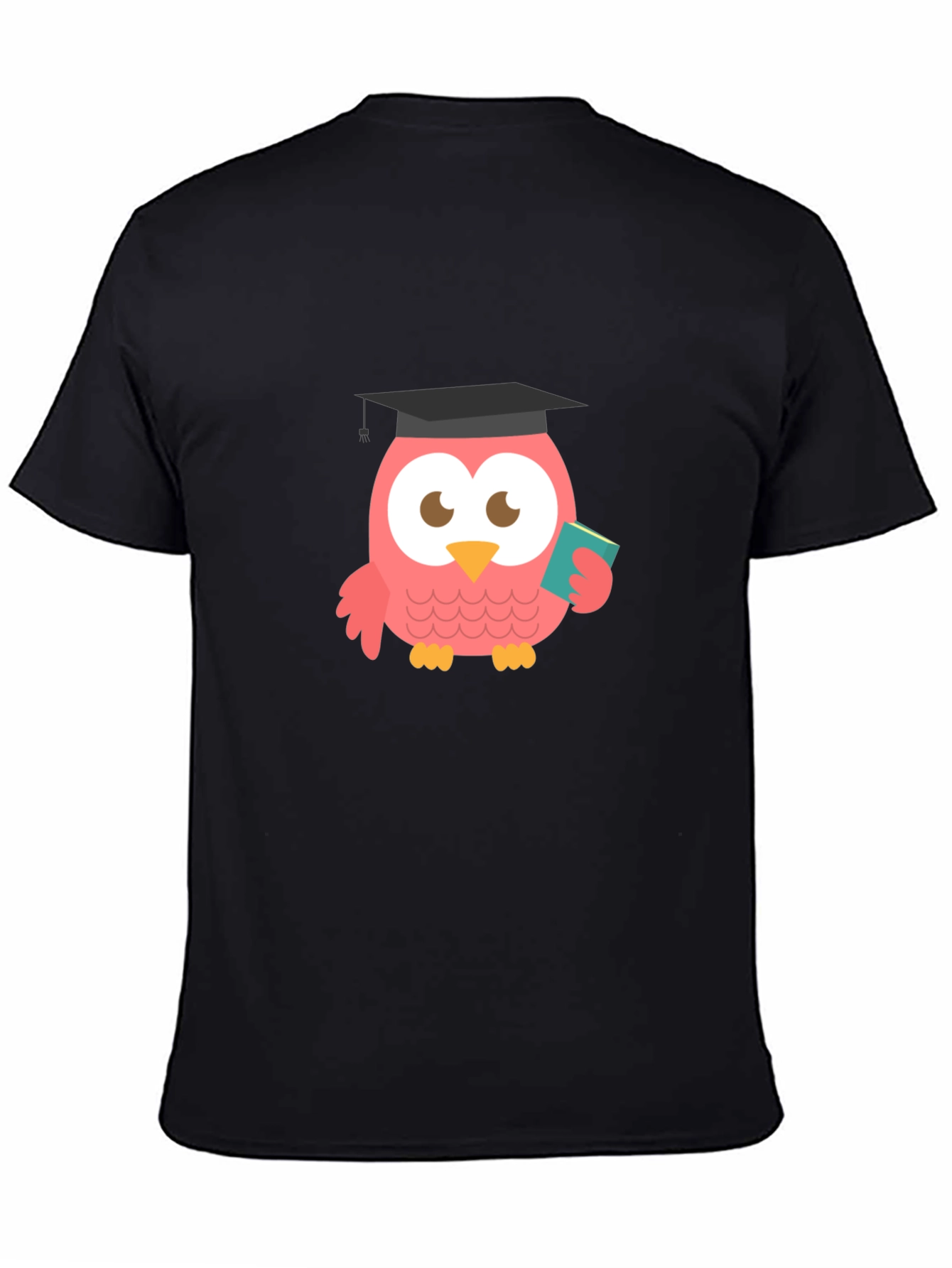 Black Graduation Owl Graphic Tee - Cute and Clever Design view 4