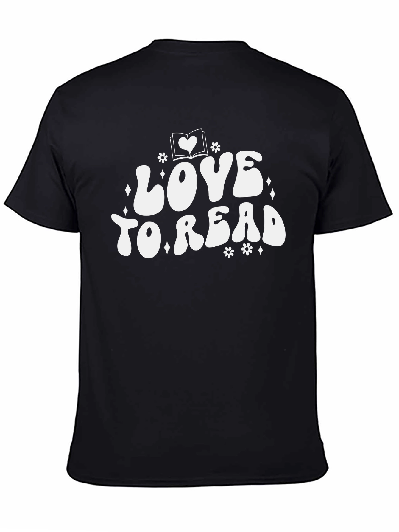 Black Love to Read Graphic T-Shirt - Unisex view 4