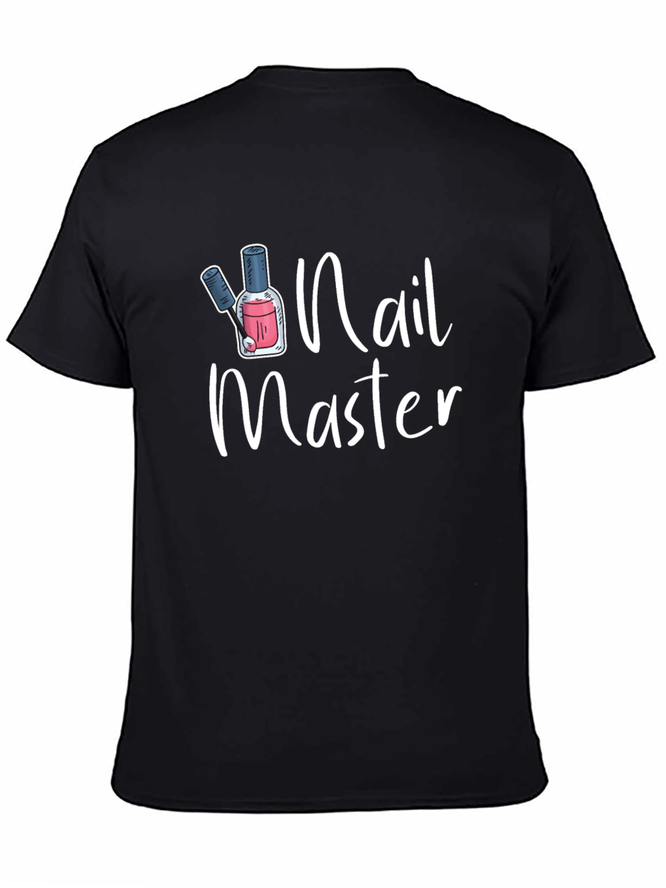 Nail Master Black T-Shirt | Nail Technician Apparel - 4