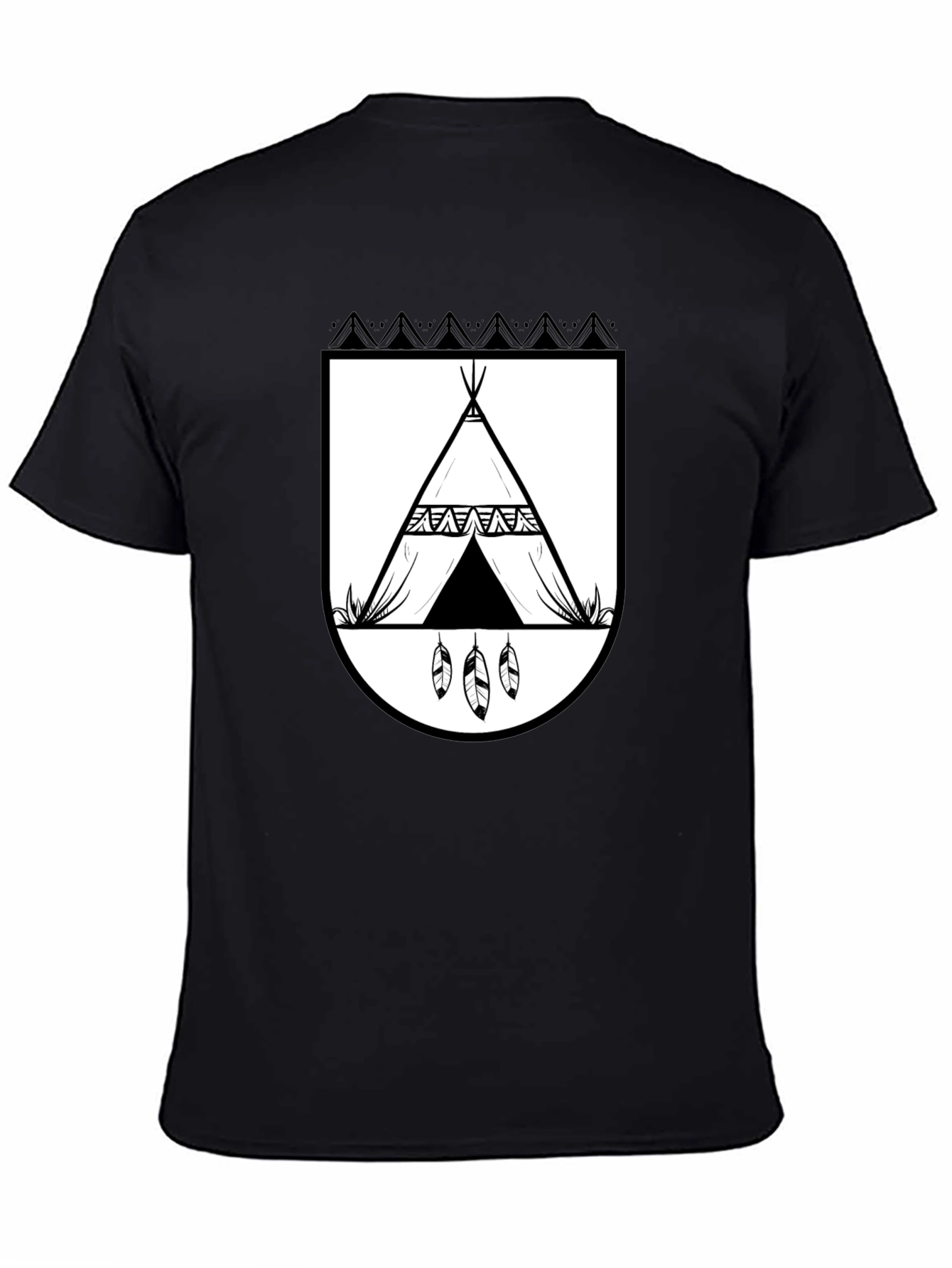 Tribal Tee - Tipi Shield Graphic T-Shirt - 4