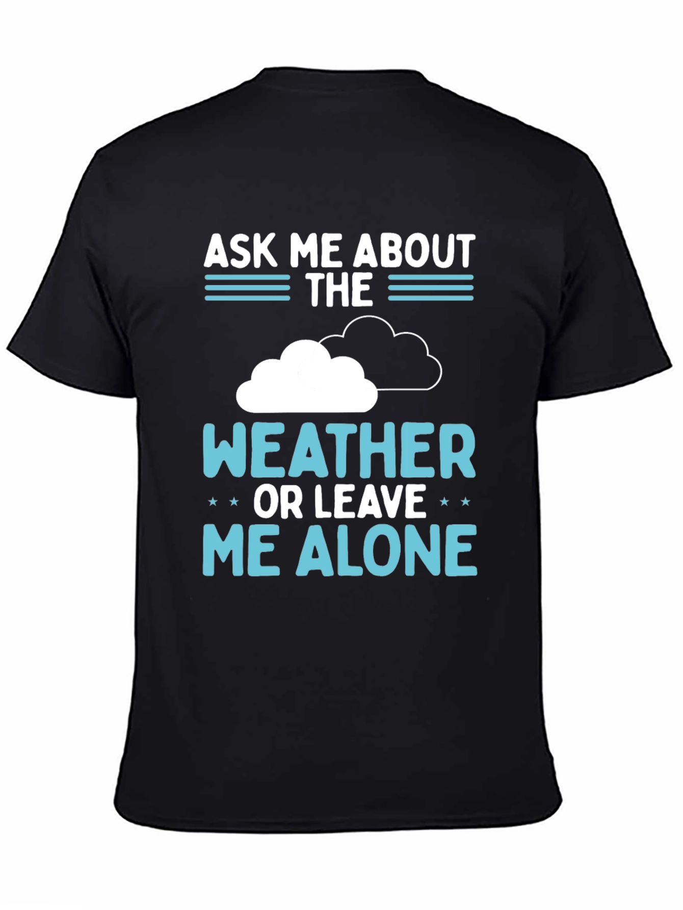 Black Weather Fan T-Shirt view 4