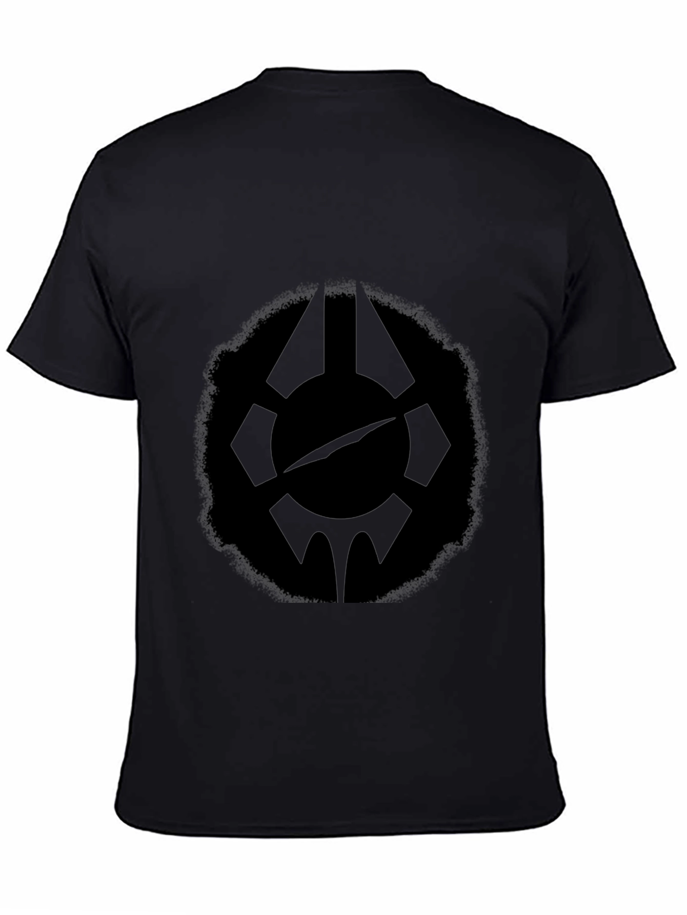 Black Dark Emblem Graphic Tee - Men's Black T-Shirt view 4