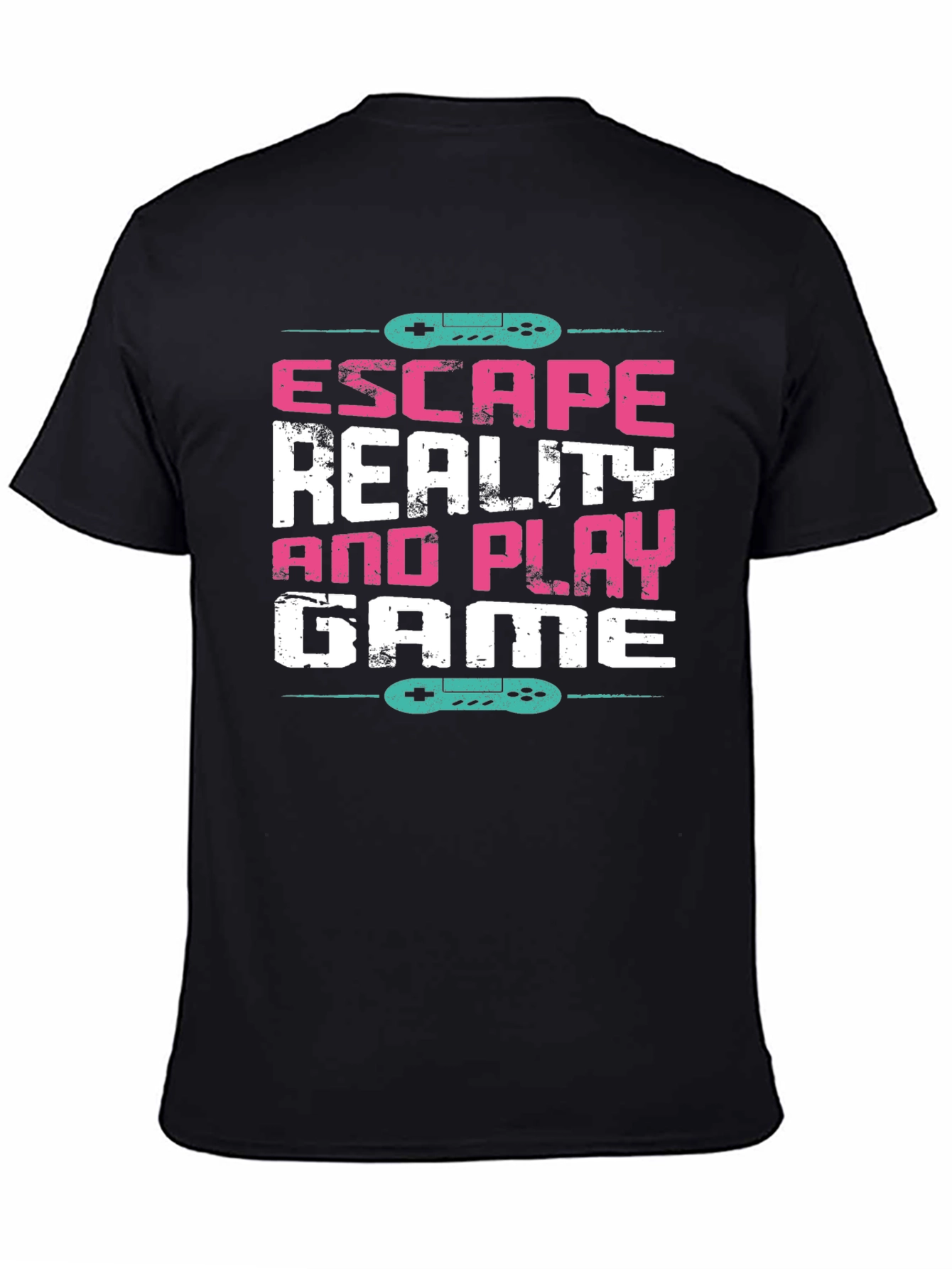 Black Escape Reality and Play Game Tee view 4
