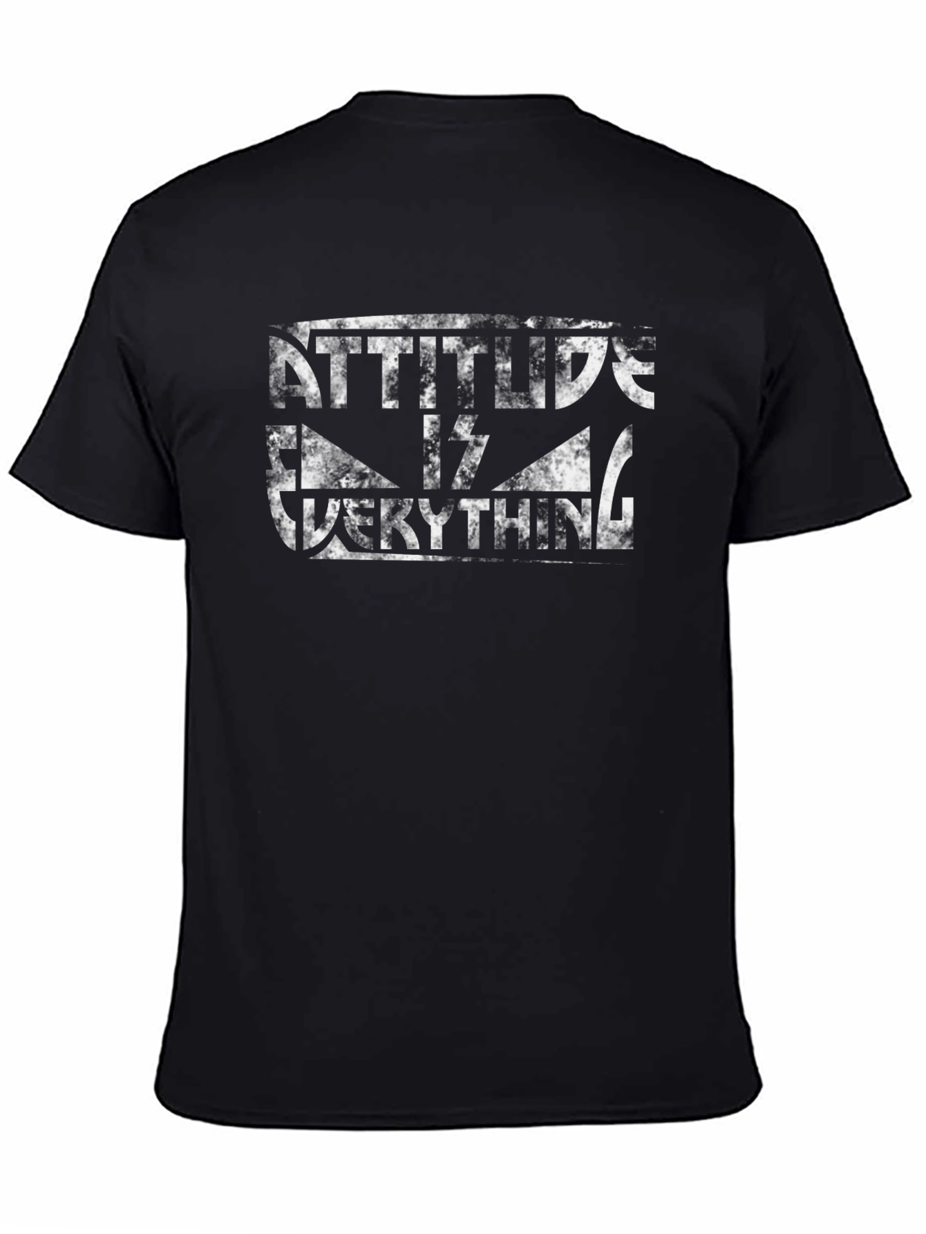 Black Attitude is Everything Graphic Tee - Black view 4