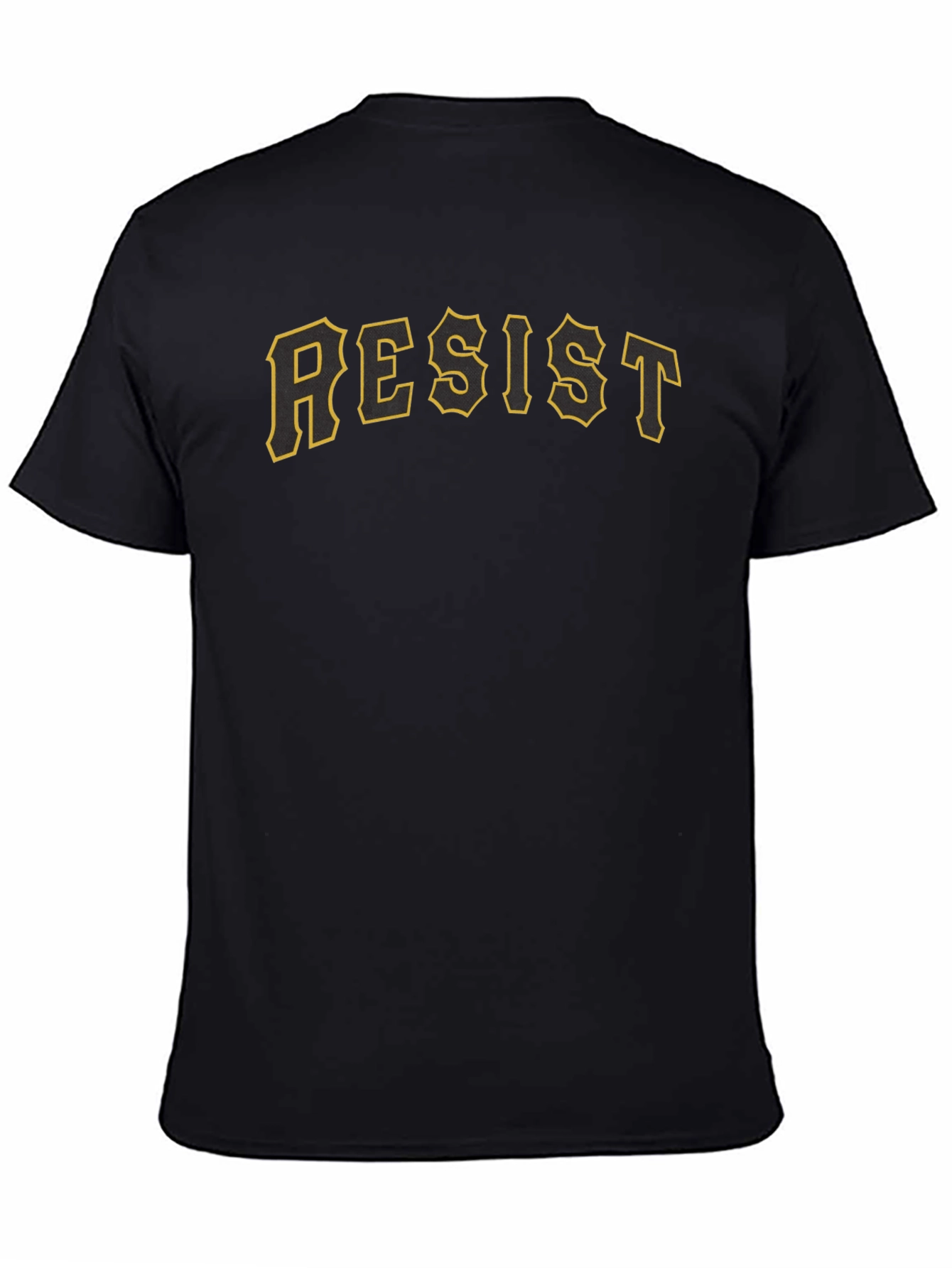 Black Resist Graphic T-Shirt - Bold Statement Tee view 4