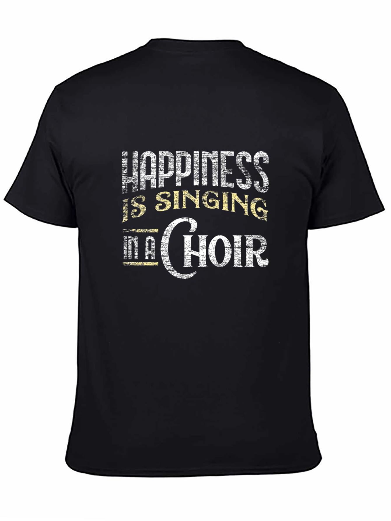 Black Happiness is Singing in a Choir T-Shirt view 4