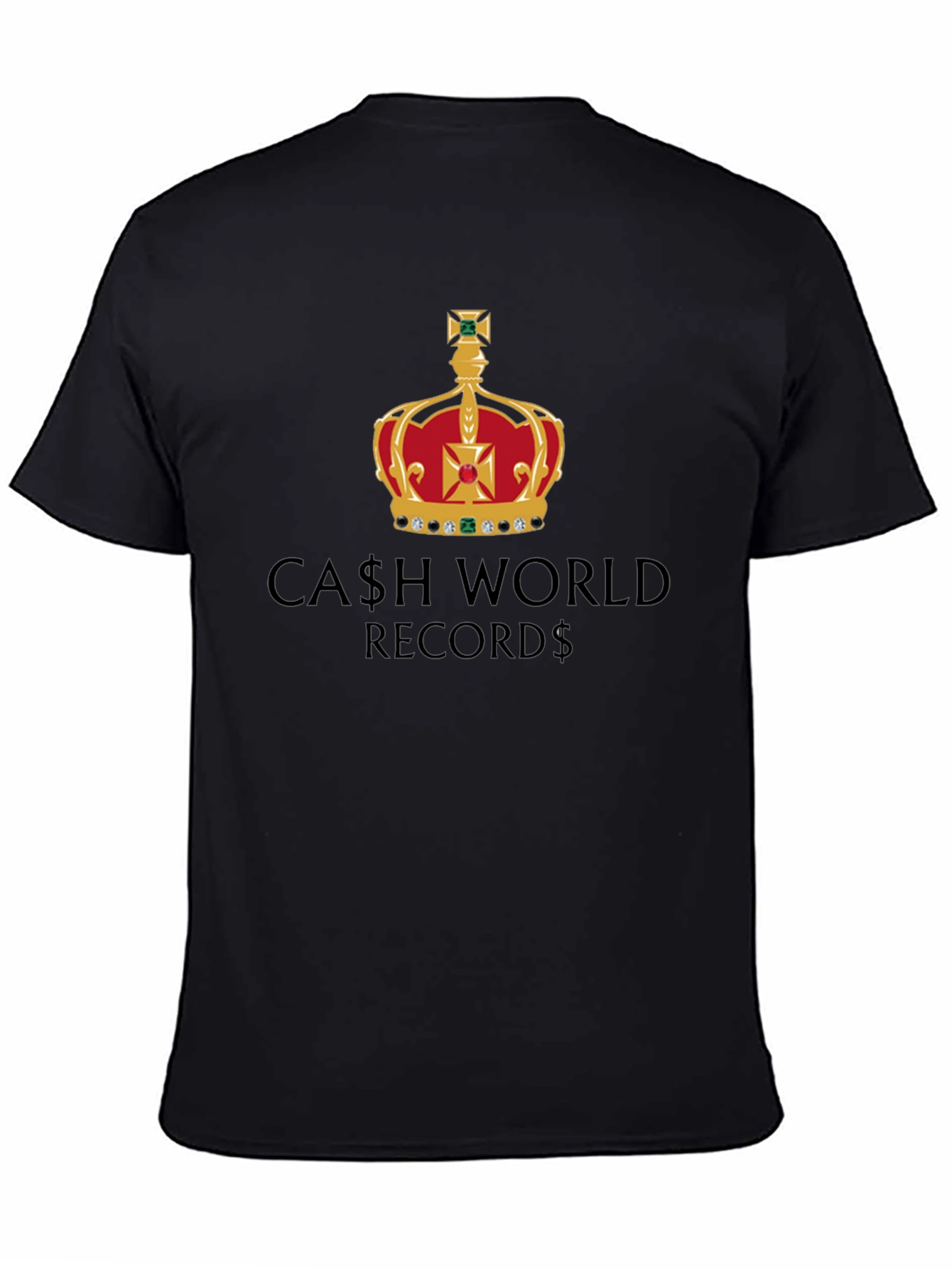 Black Cash World Records Black Graphic T-Shirt view 4