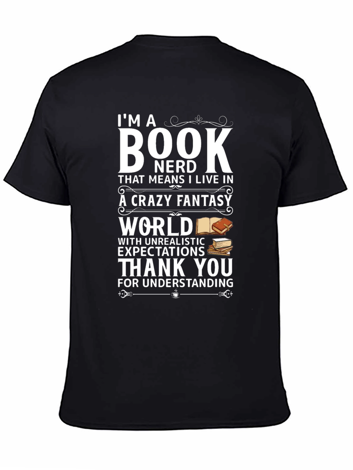 Black Book Nerd T-Shirt: Fantasy World Tee view 4