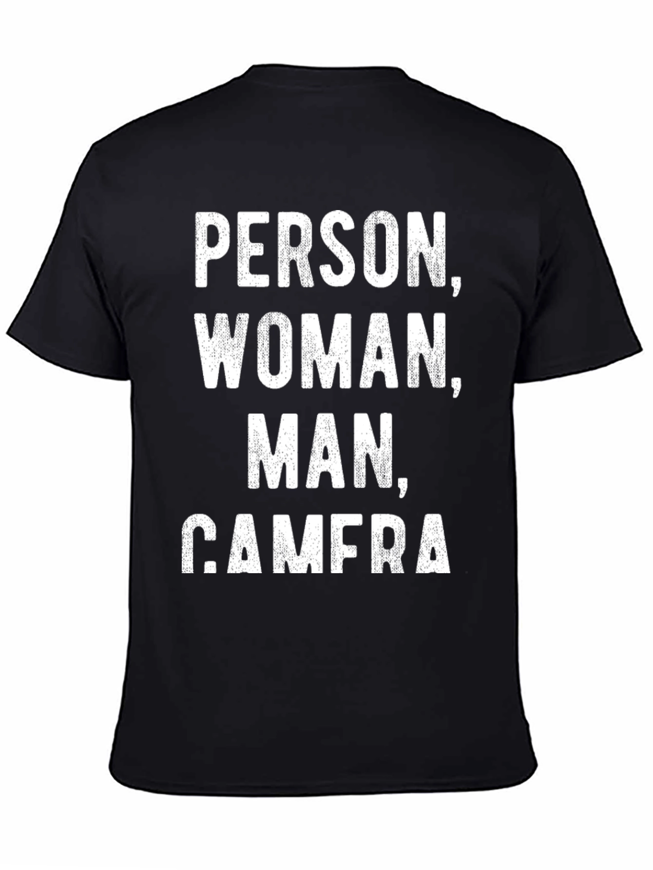 Black Person Woman Man Camera T-Shirt Funny Political Tee view 4